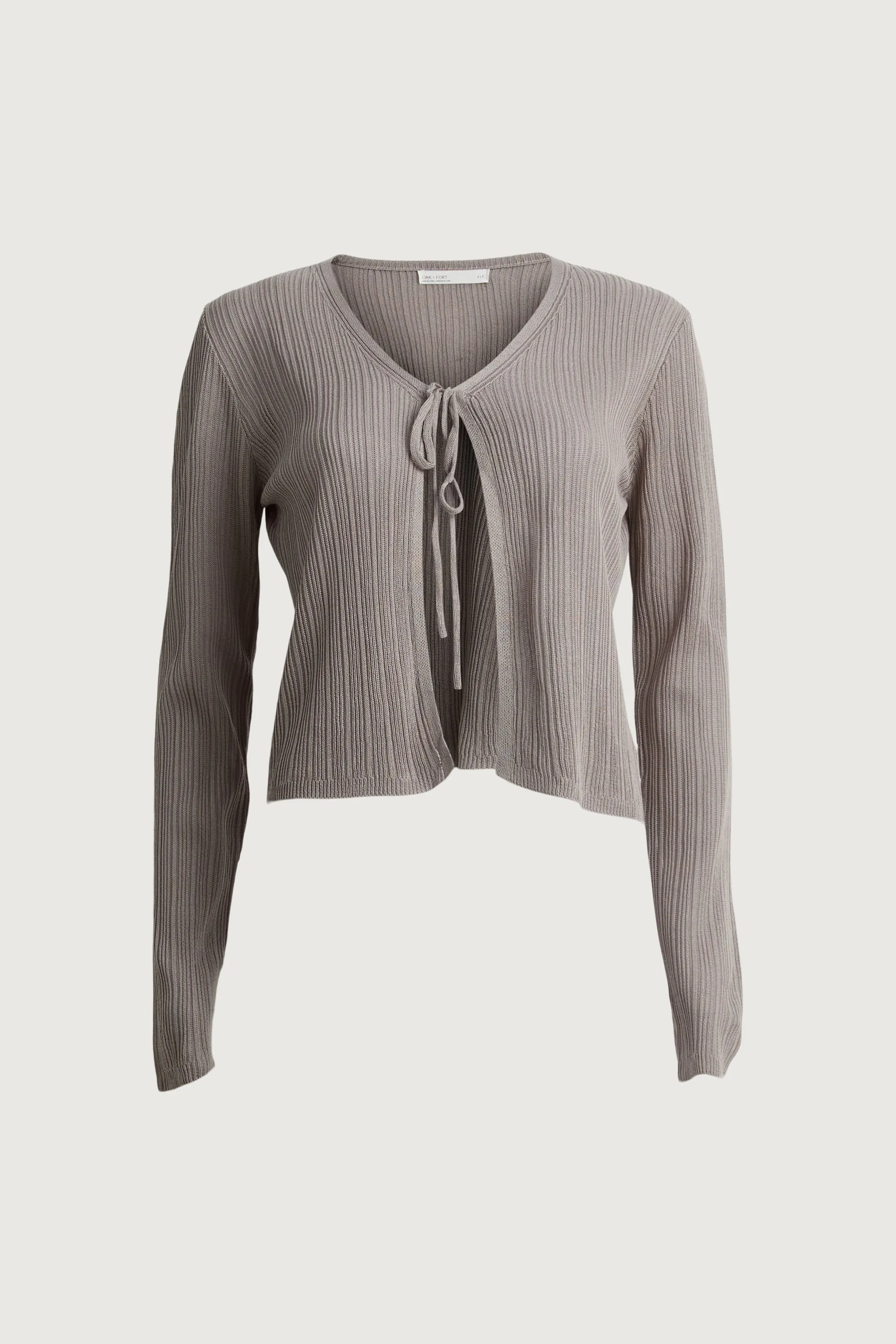 SHEER CARDIGAN WITH TIE FRONT sold by OAK AND FORT product image thumbnail 5