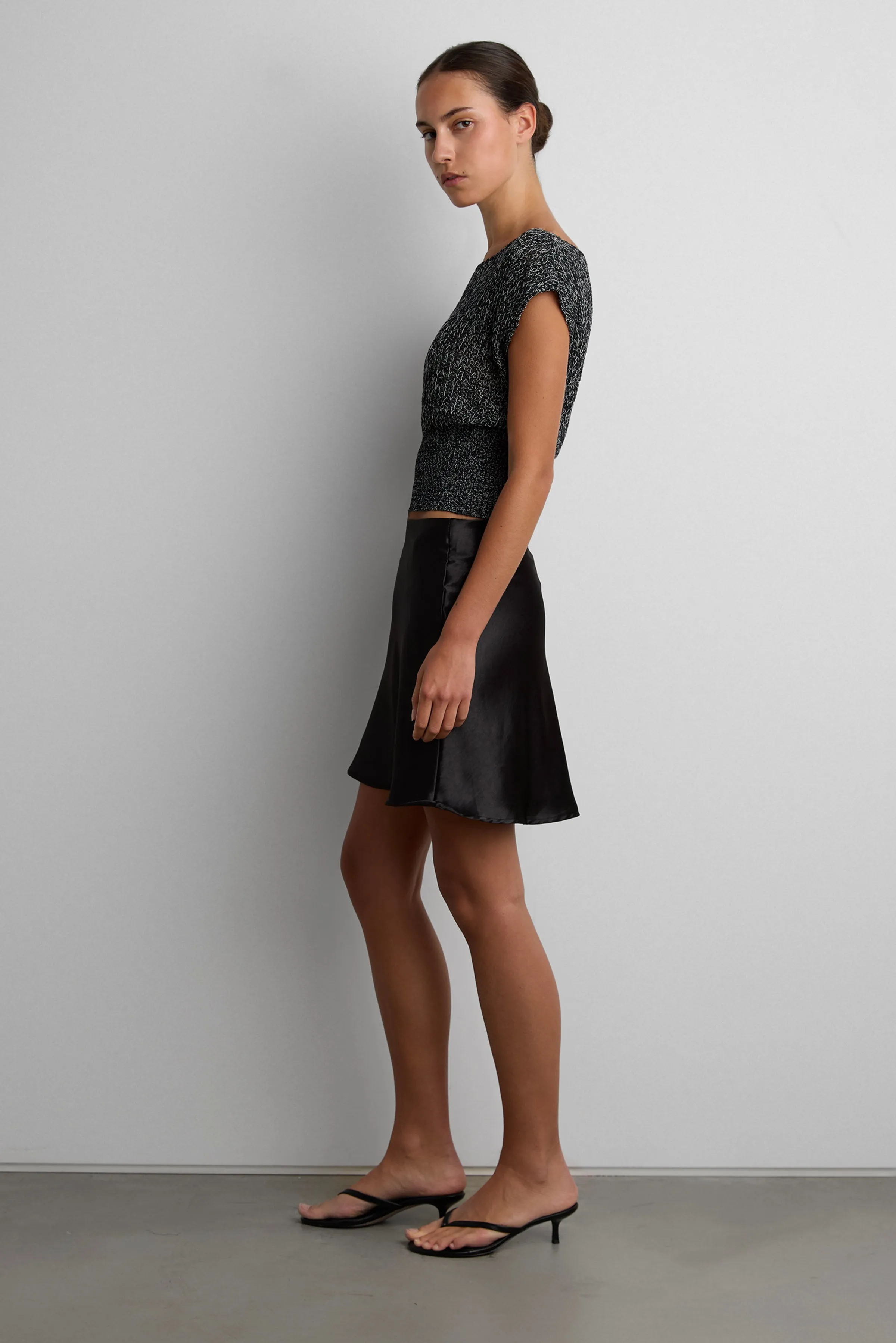 ASYMMETRICAL OFF-SHOULDER KNIT TOP sold by OAK AND FORT product image thumbnail 3