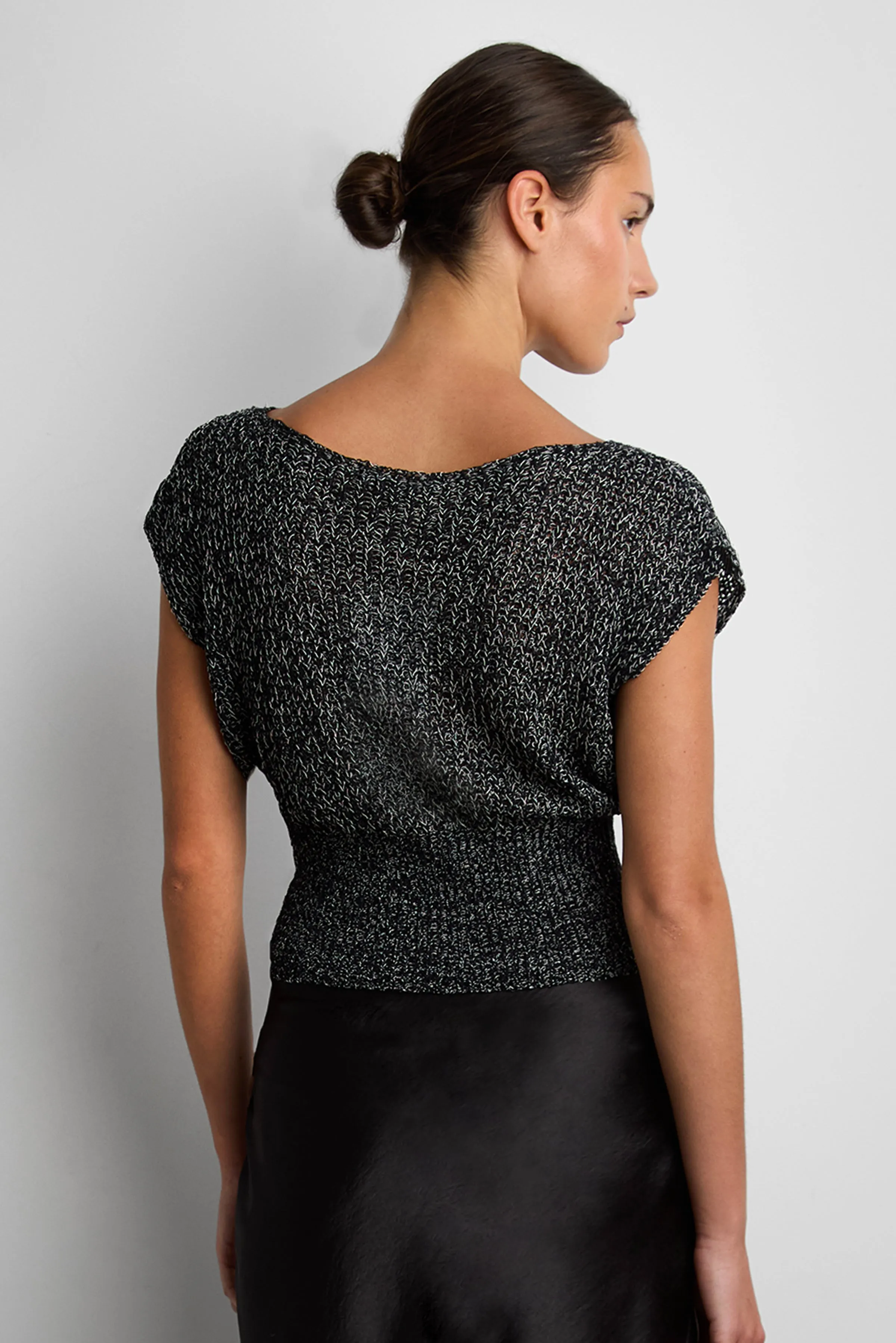 ASYMMETRICAL OFF-SHOULDER KNIT TOP sold by OAK AND FORT product image thumbnail 4