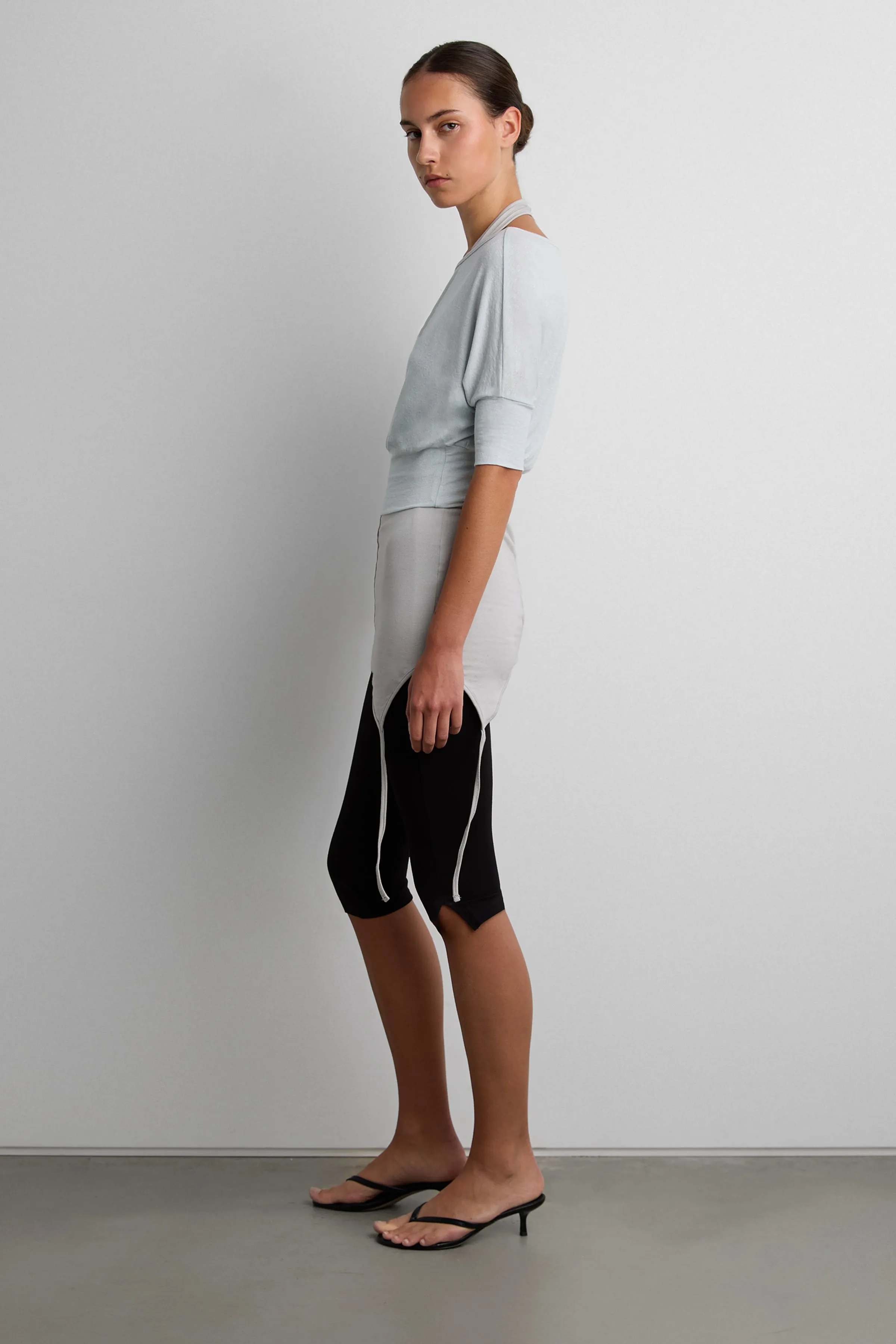 DRAPED OFF-SHOULDER BOAT NECK TOP sold by OAK AND FORT product image thumbnail 3