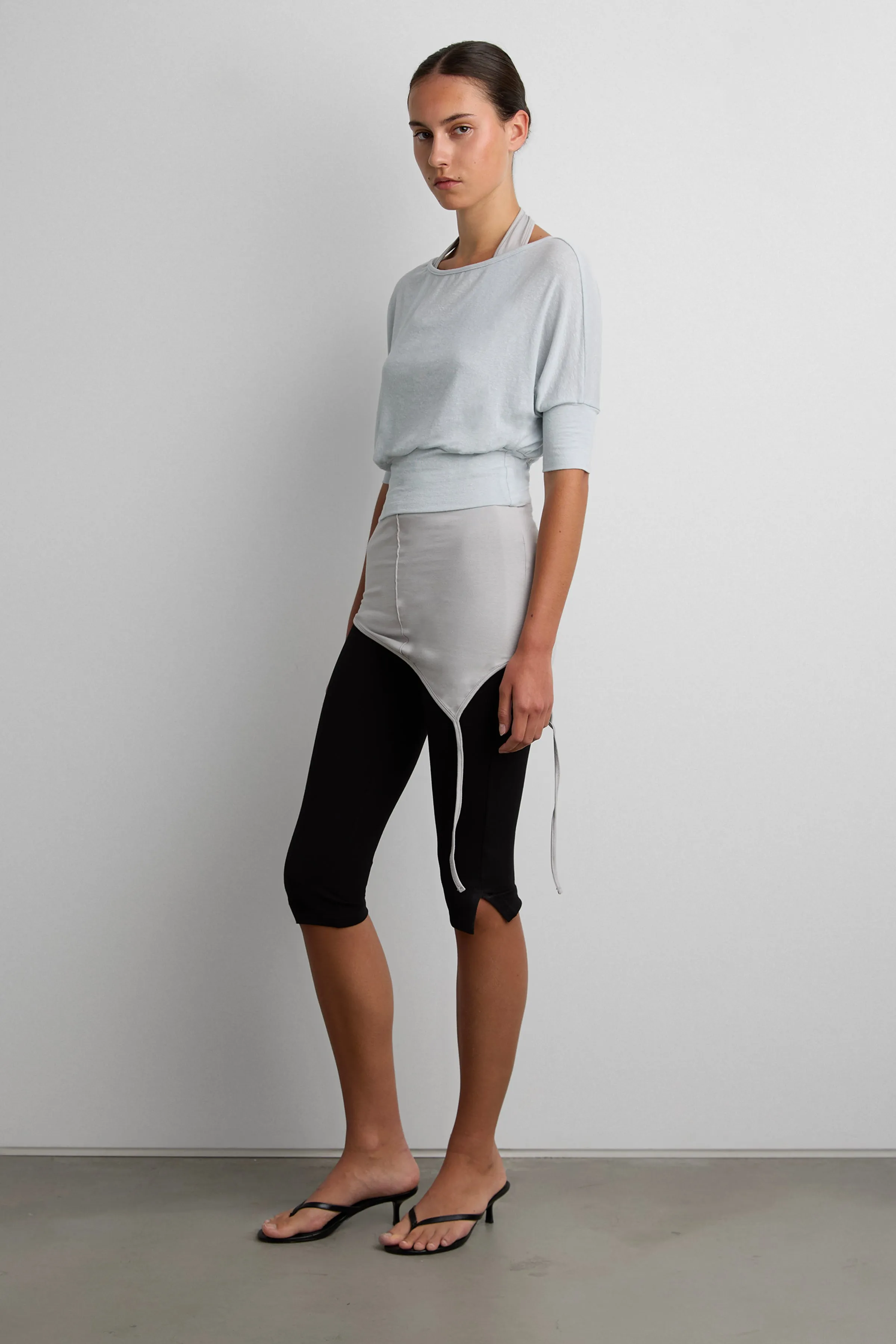 DRAPED OFF-SHOULDER BOAT NECK TOP sold by OAK AND FORT