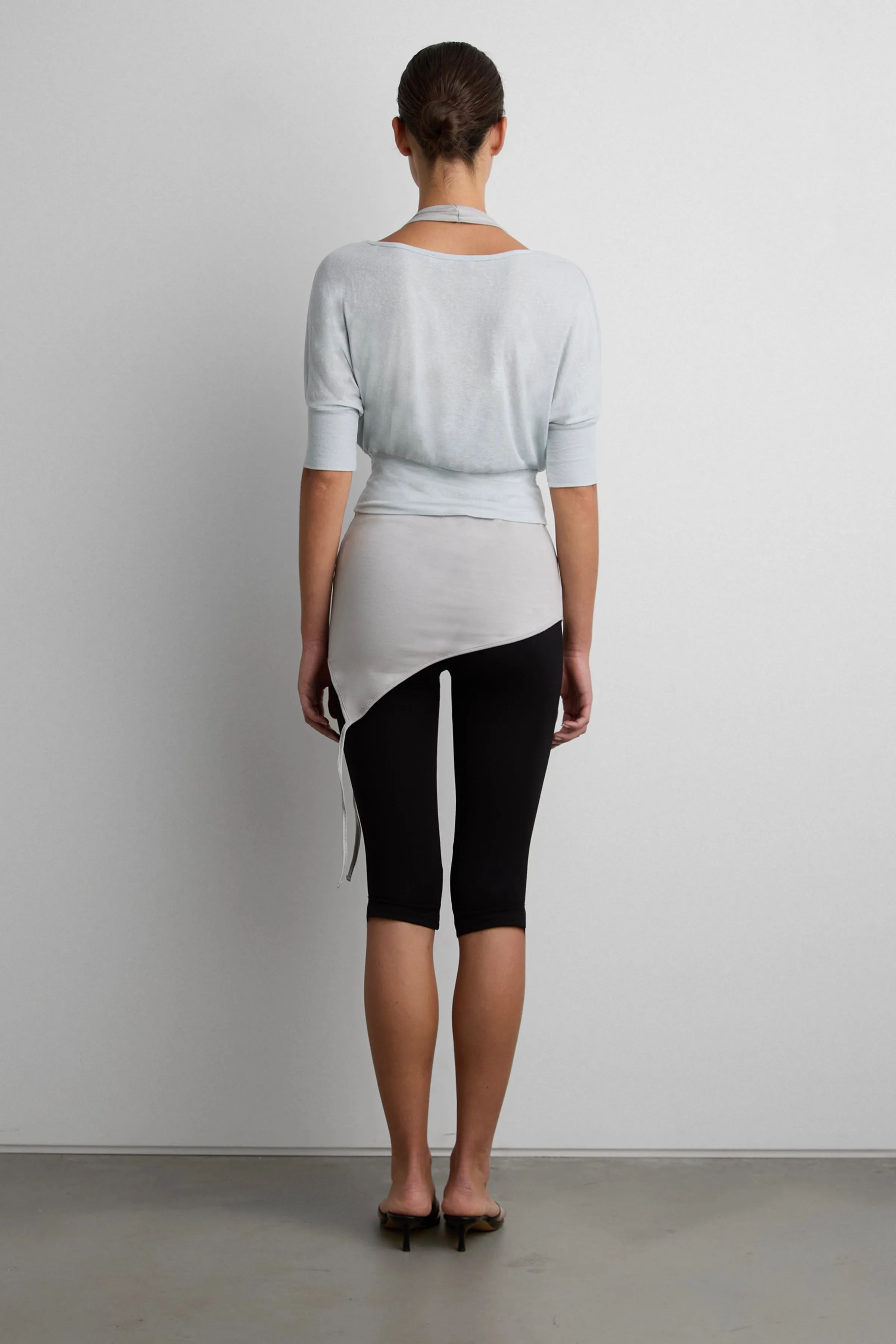 DRAPED OFF-SHOULDER BOAT NECK TOP sold by OAK AND FORT product image thumbnail 4