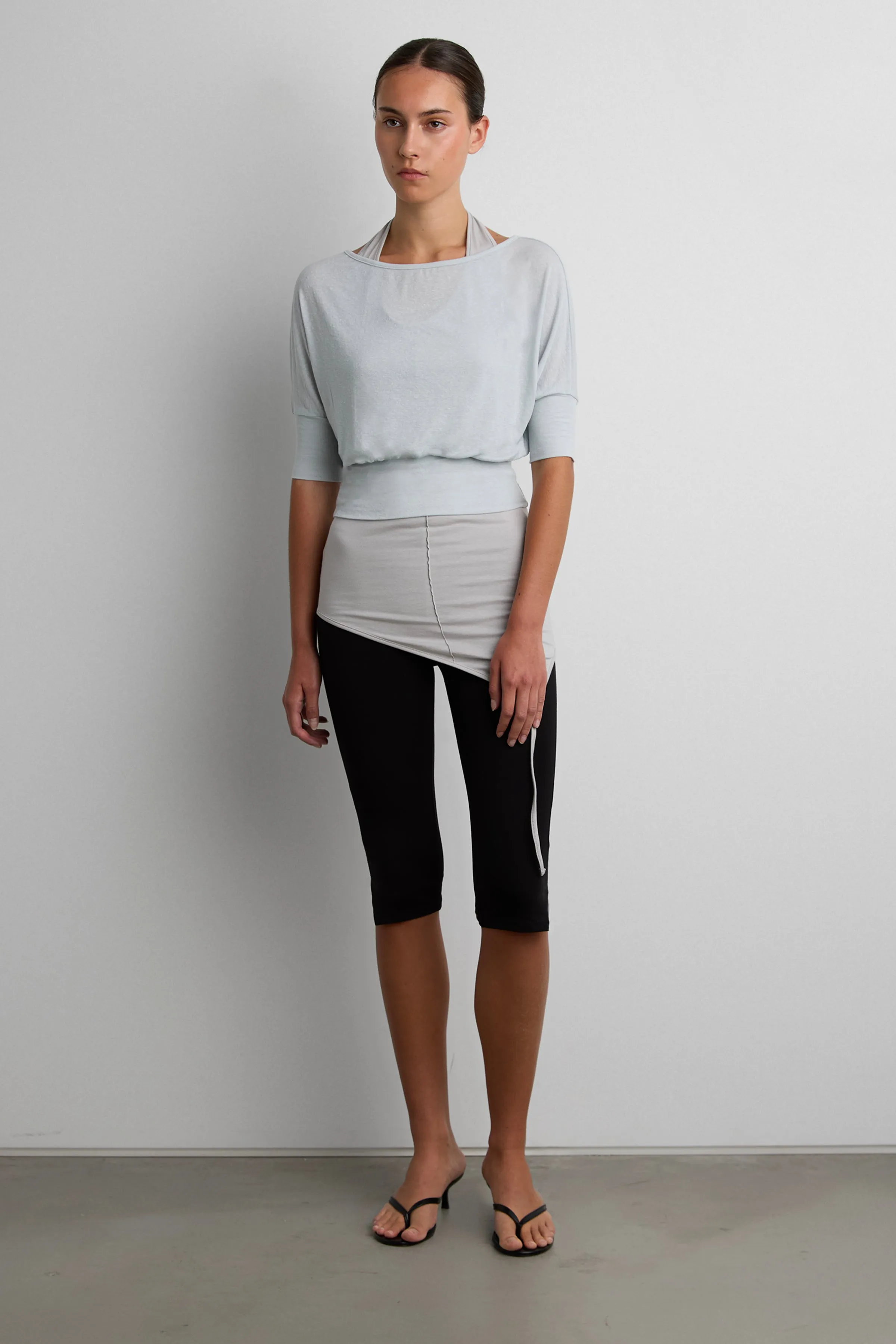 DRAPED OFF-SHOULDER BOAT NECK TOP sold by OAK AND FORT product image thumbnail 2