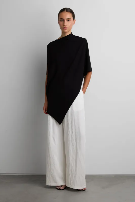 ASYMMETRICAL DRAPE CAPE TOP made by OAK AND FORT