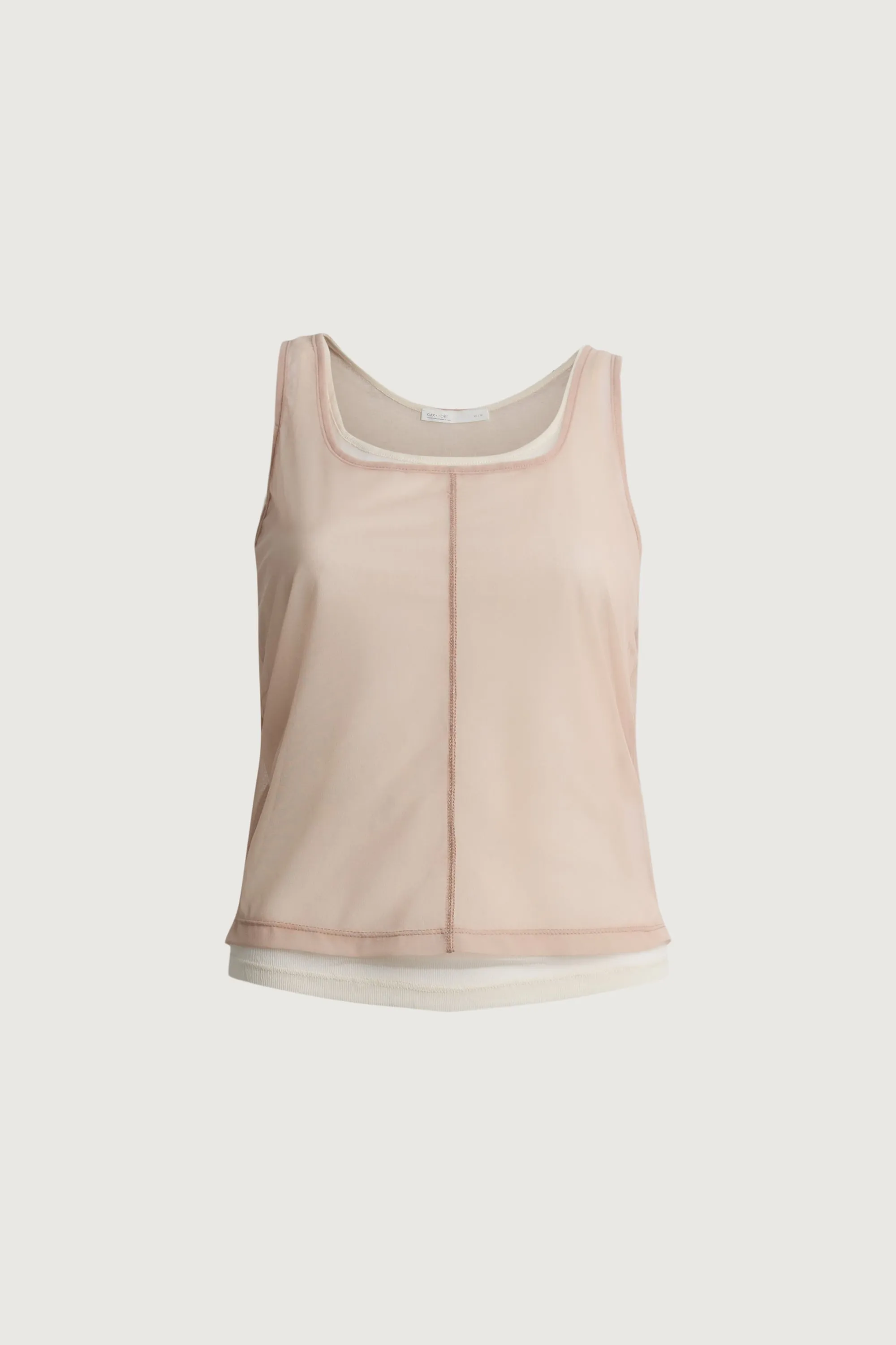 SHEER LAYERED TOP WITH PIPING DETAIL sold by OAK AND FORT product image thumbnail 5