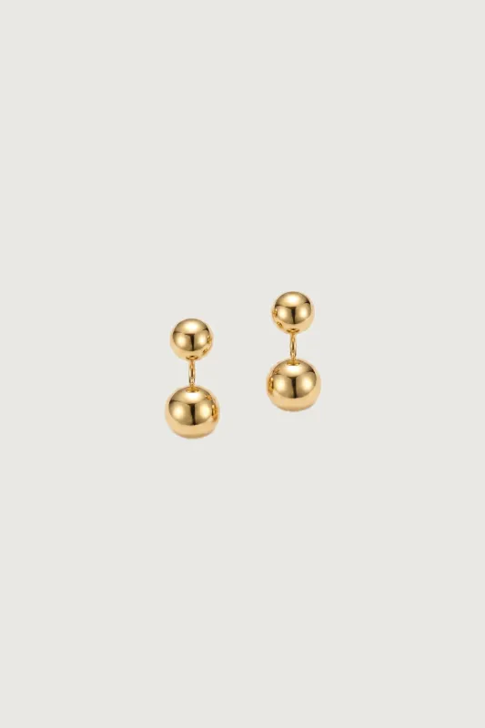 DOUBLE PEBBLE EARRINGS made by OAK AND FORT
