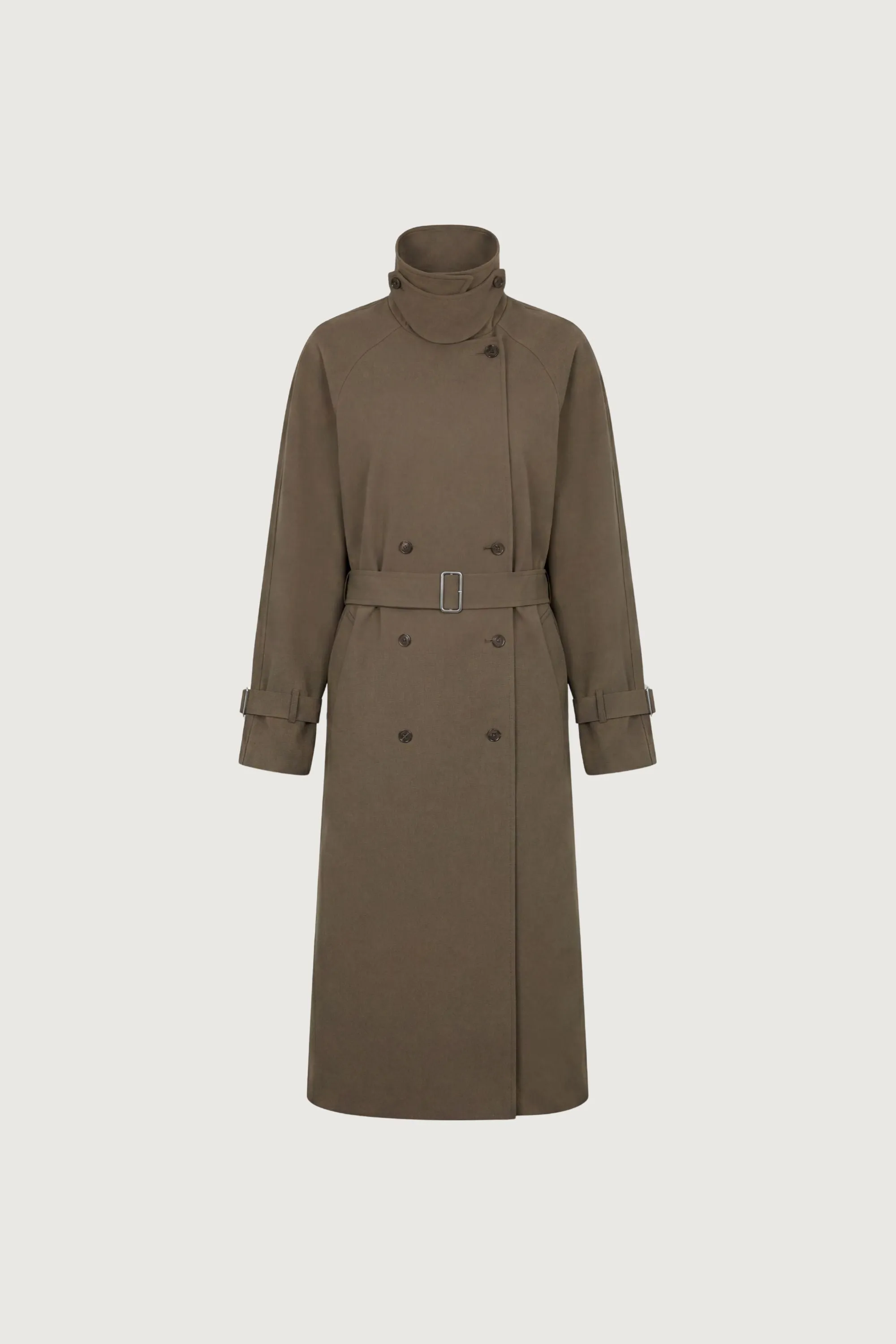 OVERSIZED TRENCH COAT WITH FUNNEL NECK sold by OAK AND FORT product image thumbnail 3