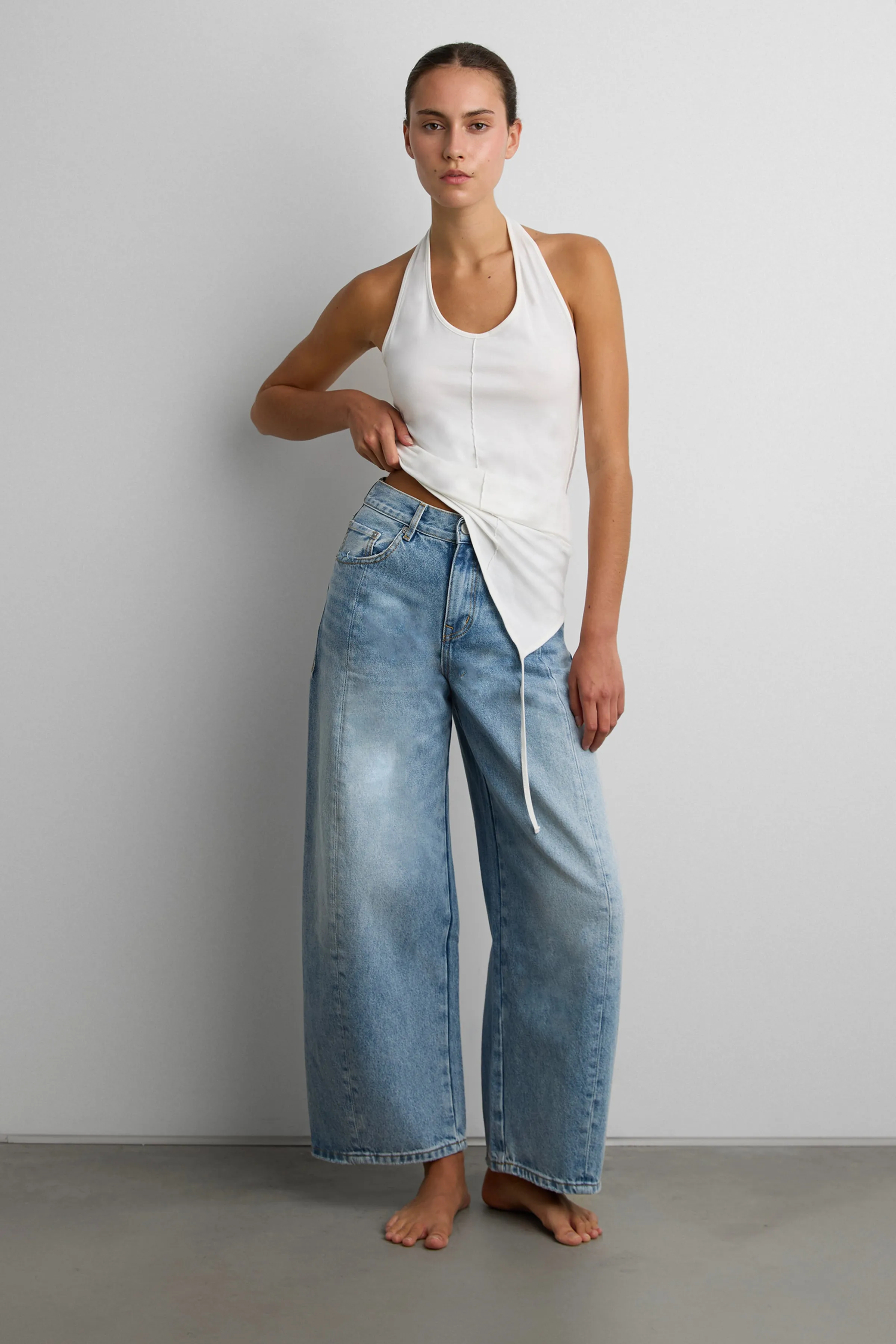 WHISKER WASHED SEAM JEAN sold by OAK AND FORT