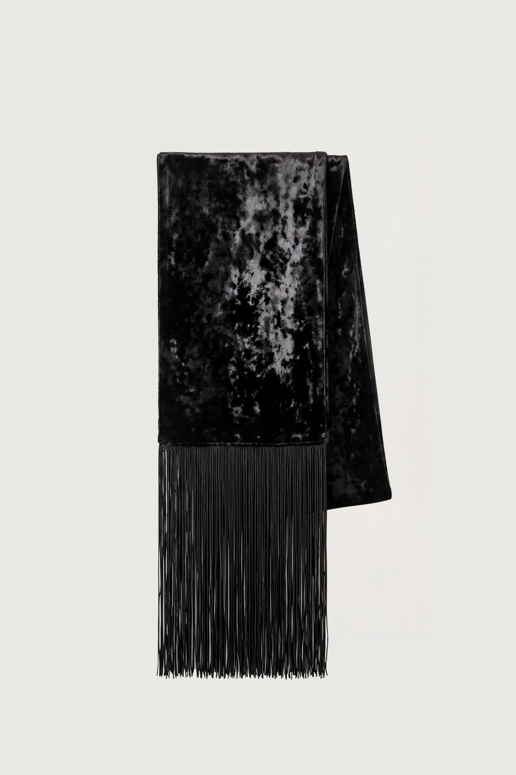 VELVET FRINGE SCARF sold by OAK AND FORT