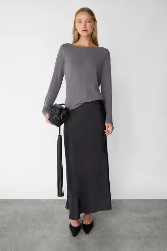OPEN BACK LONG SLEEVE TOP made by OAK AND FORT