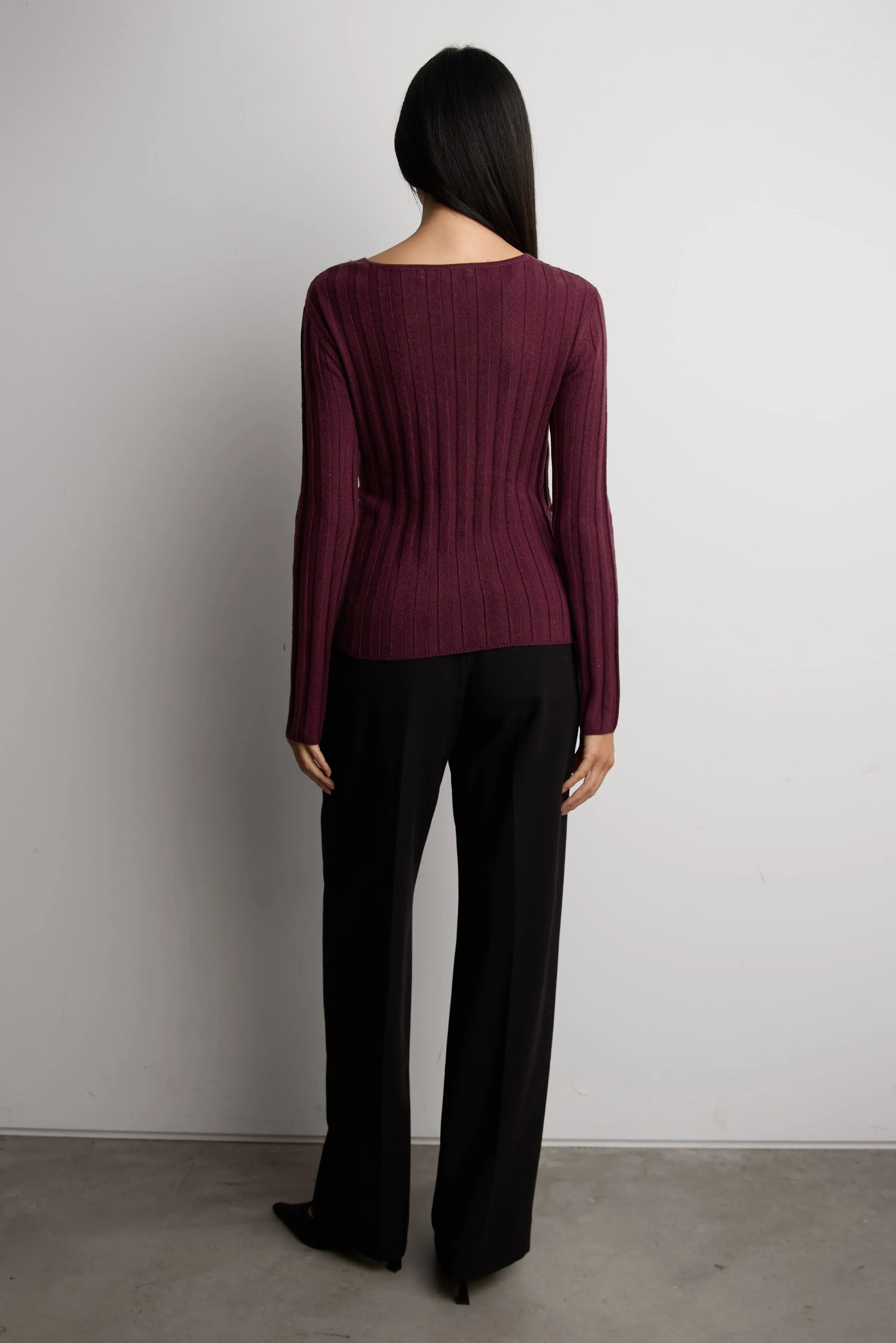 V-NECK WRAP SWEATER sold by OAK AND FORT product image thumbnail 4