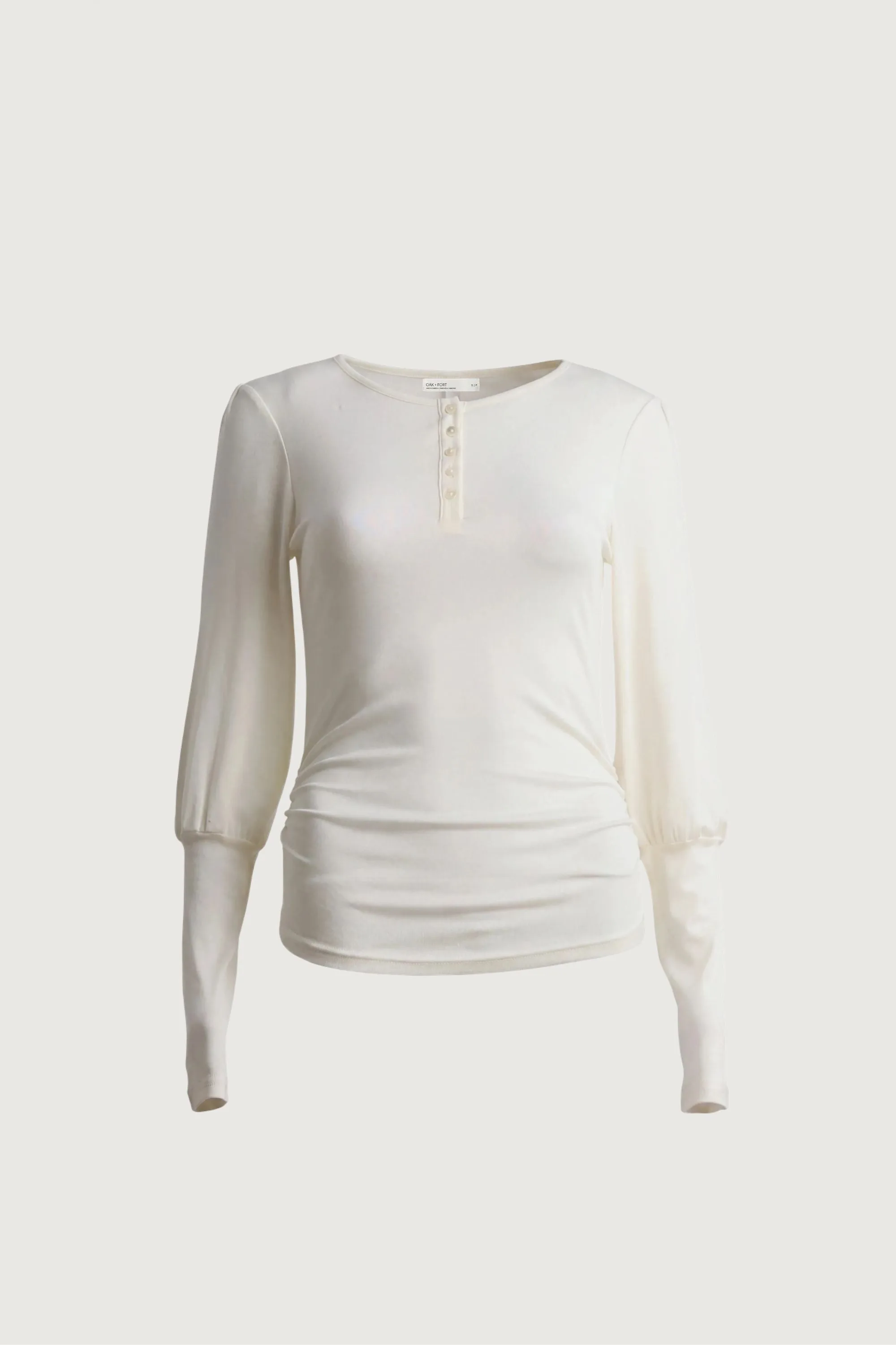 LONG SLEEVE HENLEY TEE sold by OAK AND FORT product image thumbnail 2