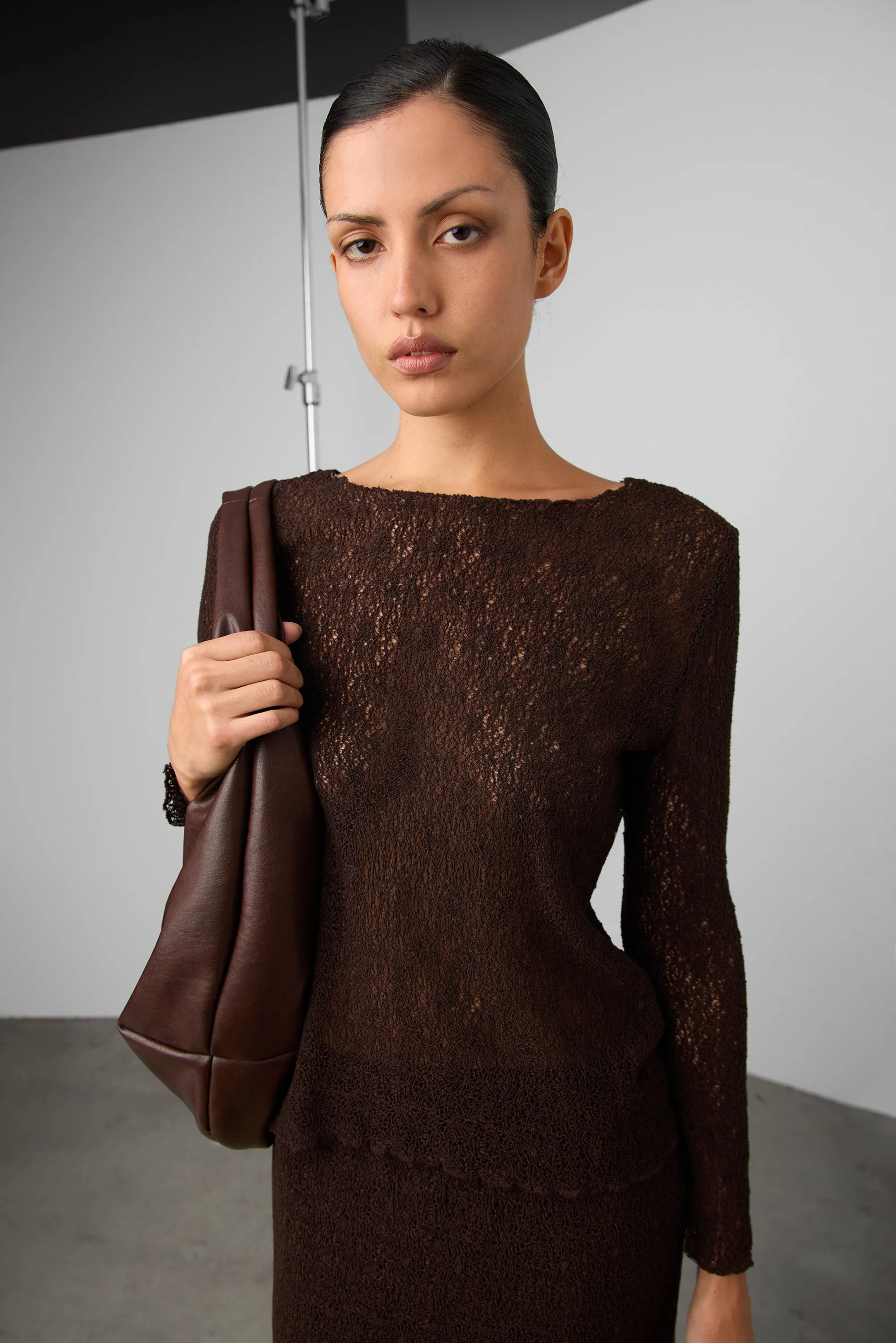 SHEER KNIT TOP sold by OAK AND FORT product image thumbnail 2