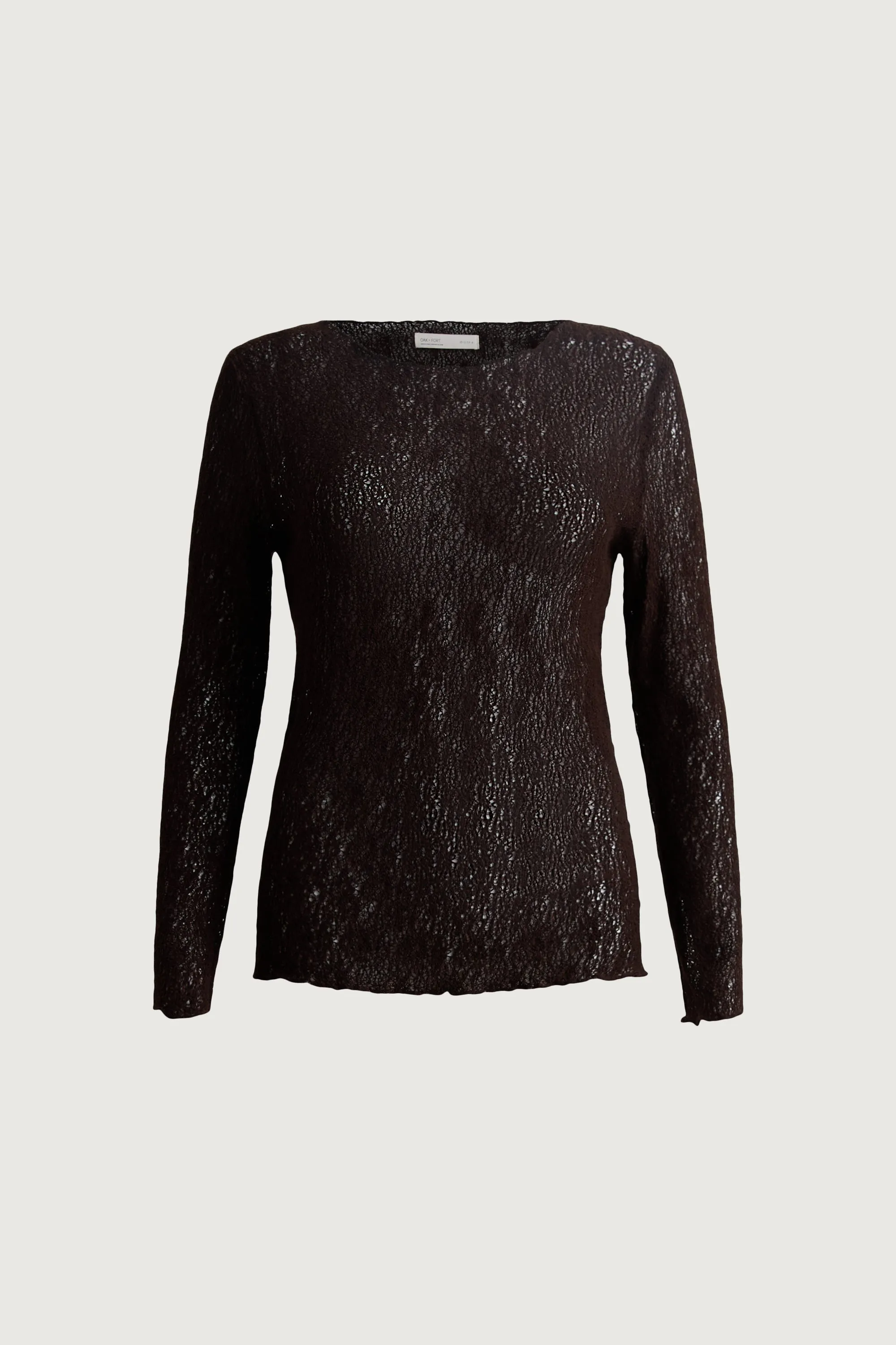 SHEER KNIT TOP sold by OAK AND FORT product image thumbnail 5