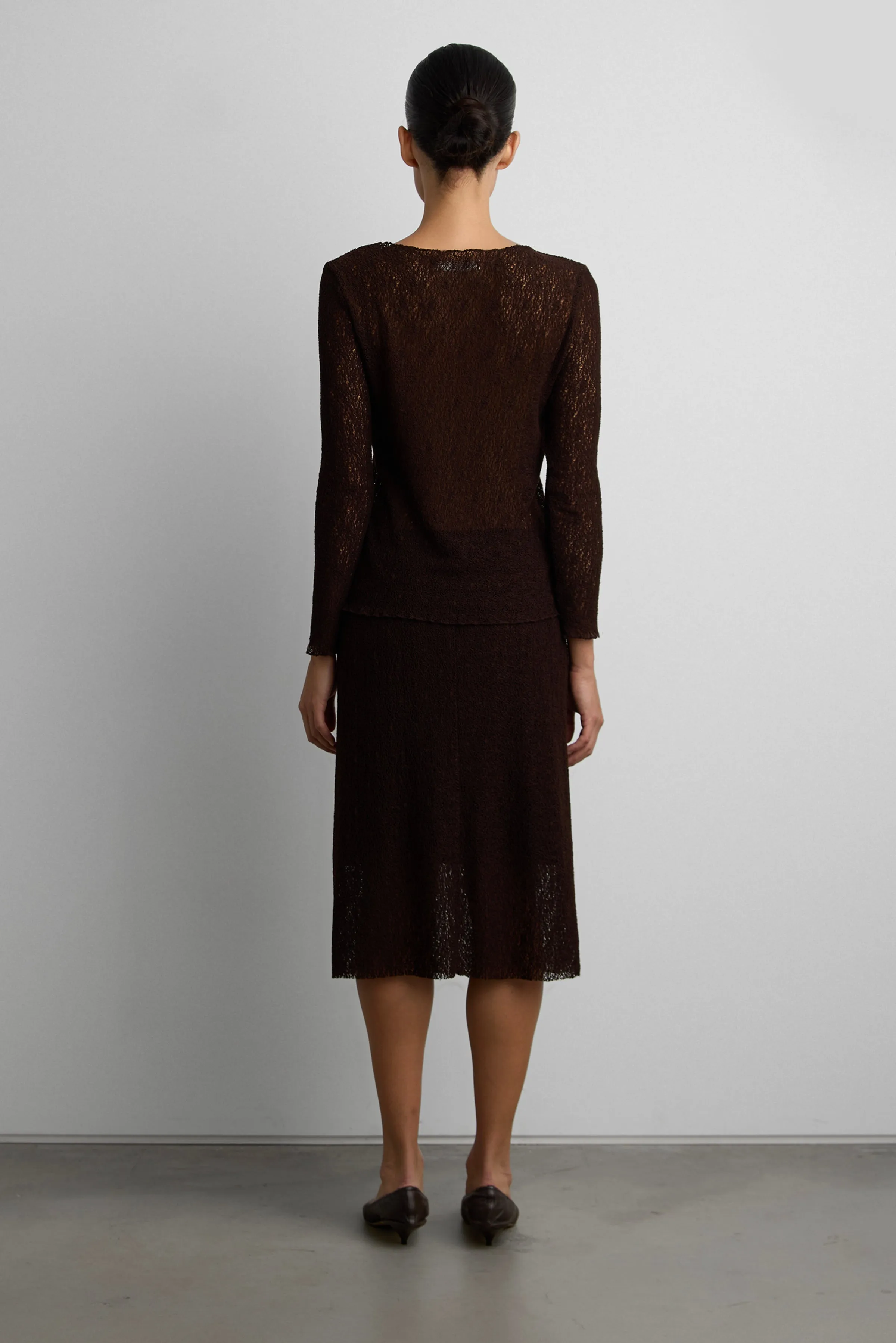 SHEER KNIT TOP sold by OAK AND FORT product image thumbnail 4