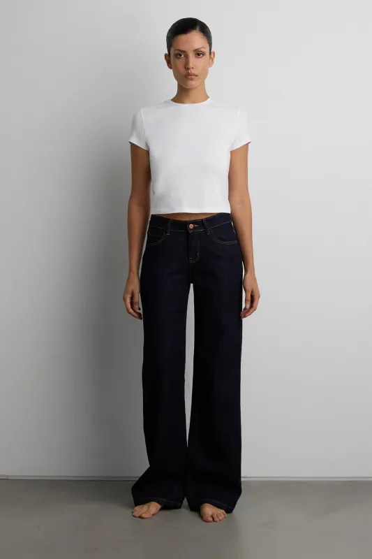COTTON MODAL CREWNECK T-SHIRT made by OAK AND FORT