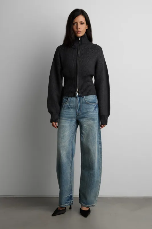 ZIP-UP MOCKNECK CARDIGAN made by OAK AND FORT