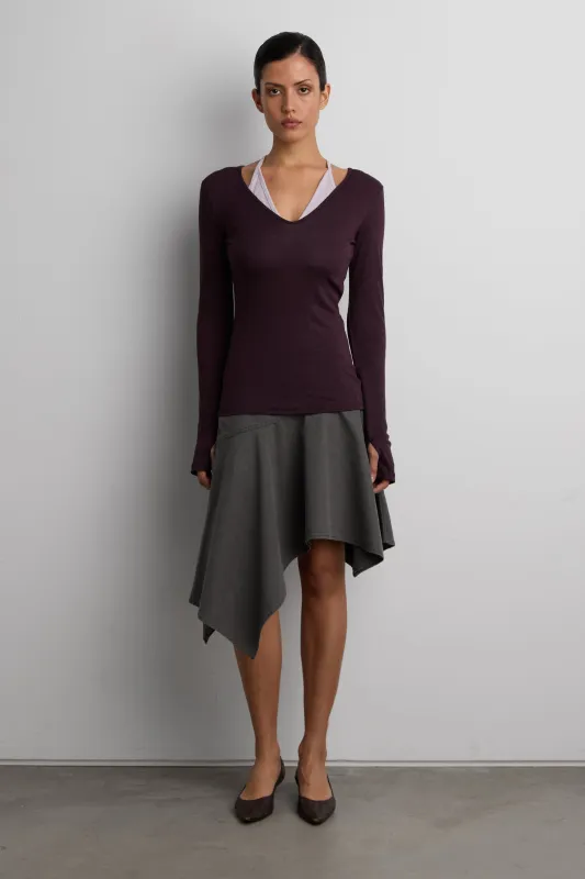 LAYERED SHEER HALTER NECK TOP made by OAK AND FORT