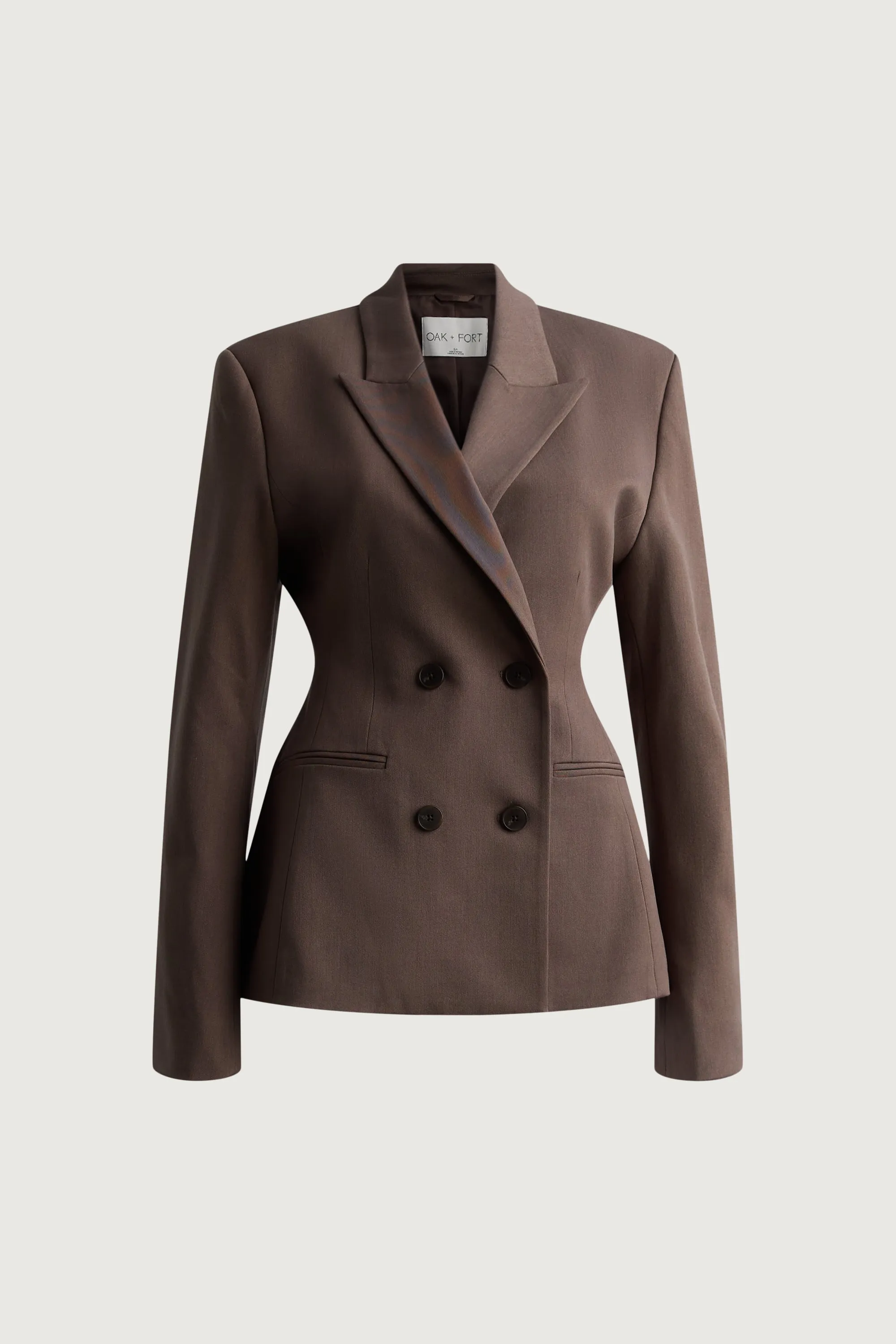 CINCHED WAIST BLAZER sold by OAK AND FORT product image thumbnail 3