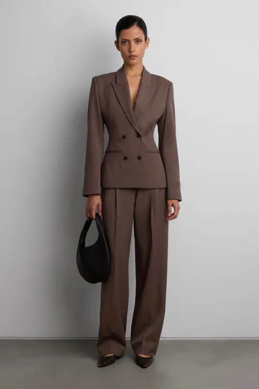 CINCHED WAIST BLAZER made by OAK AND FORT