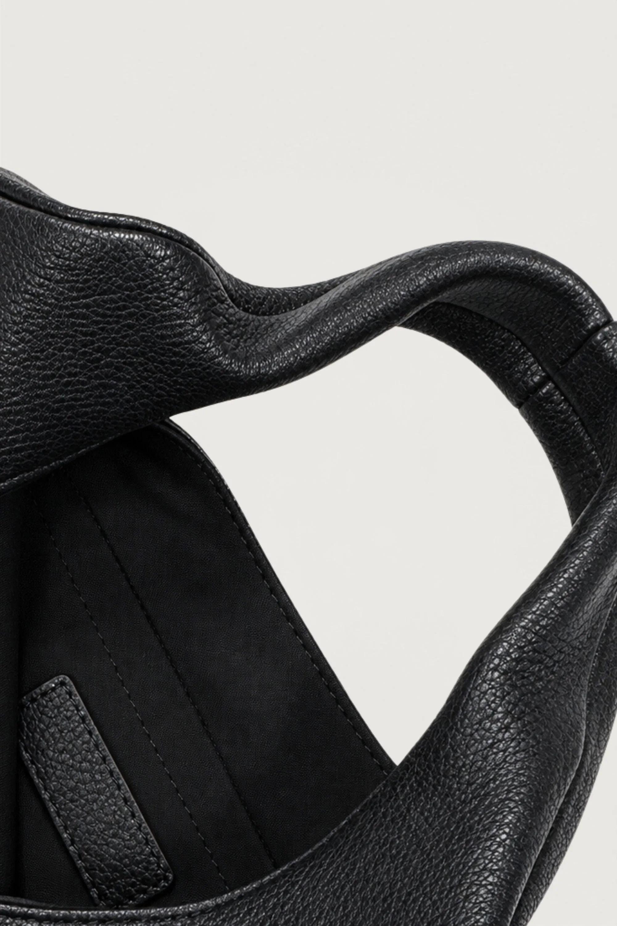 CURVED LEATHER HAND BAG sold by OAK AND FORT product image thumbnail 4