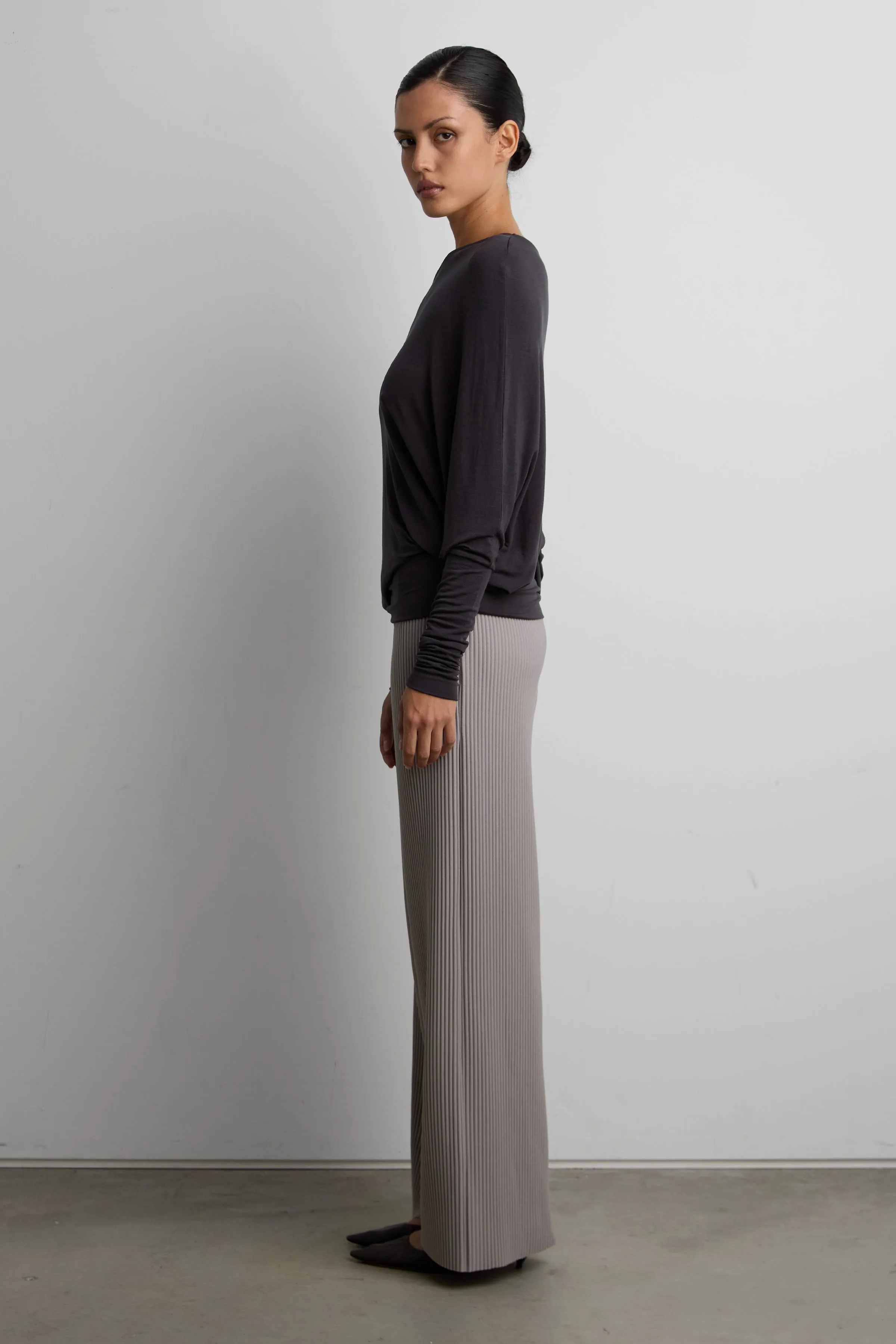 OFF THE SHOULDER LONG SLEEVE TOP sold by OAK AND FORT product image thumbnail 2