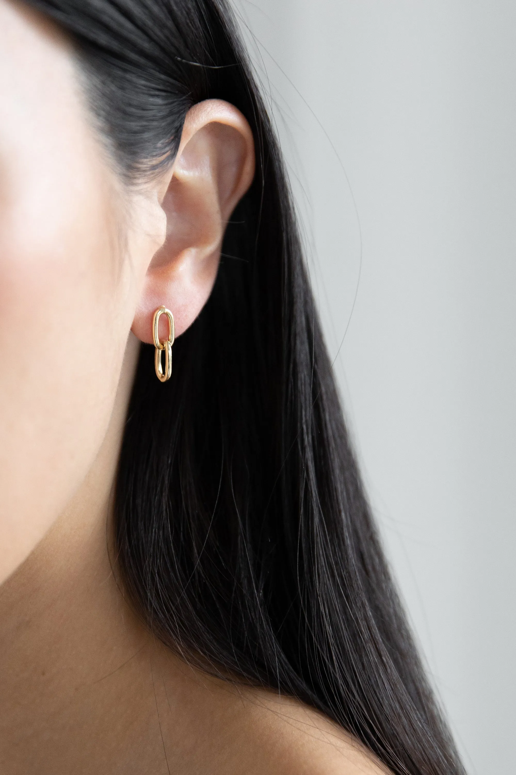 LINKED CHAIN DROP EARRING sold by OAK AND FORT product image thumbnail 2