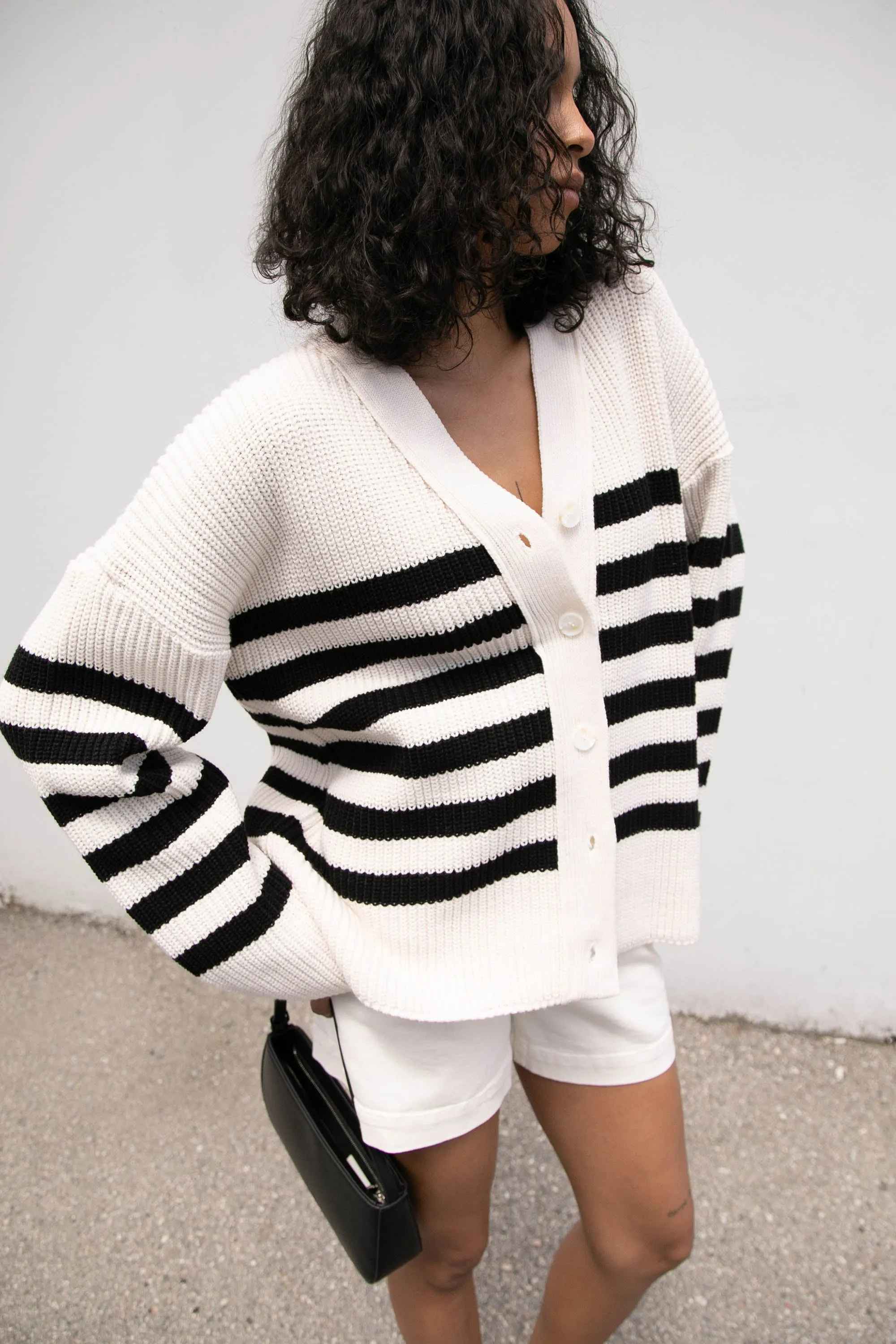 OVERSIZED STRIPED CARDIGAN sold by OAK AND FORT product image thumbnail 2