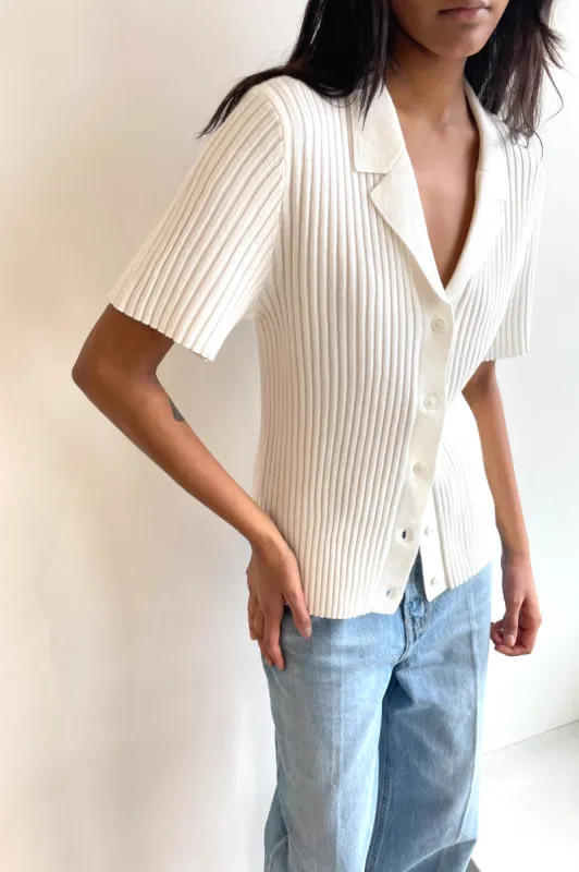 RIBBED BUTTON UP CARDIGAN sold by OAK AND FORT