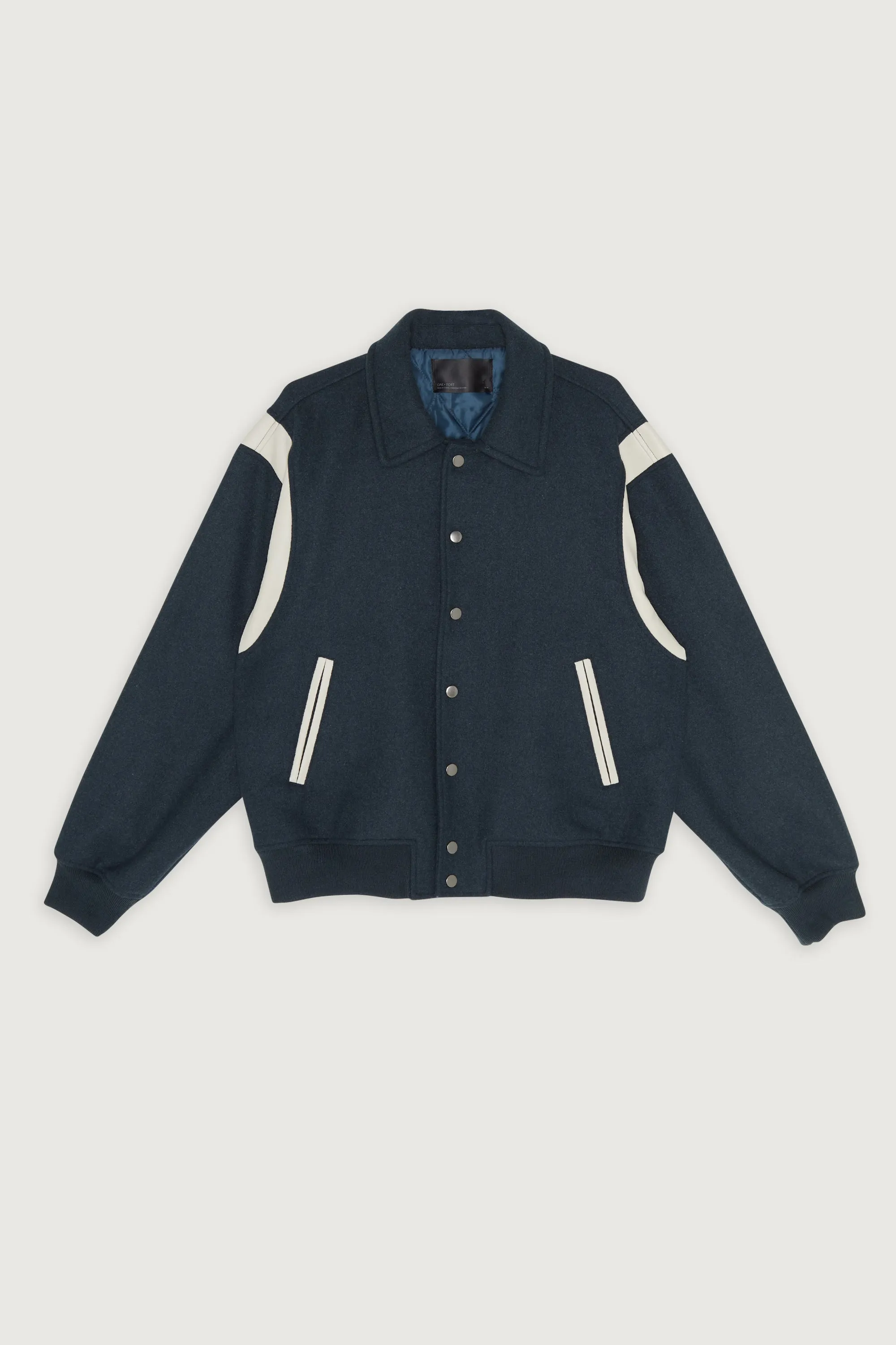 WOOL BLEND BOMBER JACKET sold by OAK AND FORT product image thumbnail 5