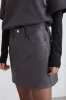 VEGAN LEATHER MINI SKIRT sold by OAK AND FORT