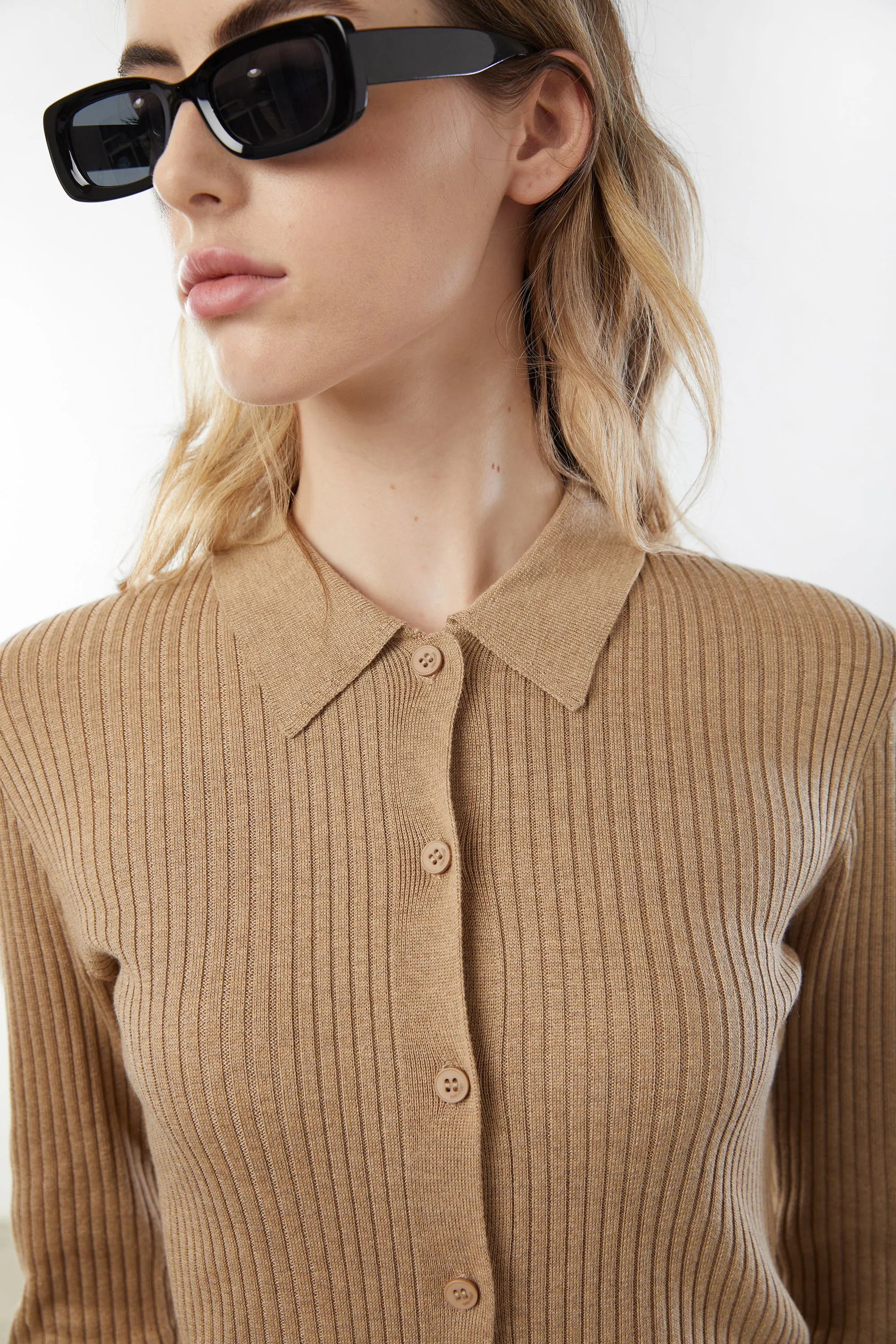COLLARED CARDIGAN sold by OAK AND FORT product image thumbnail 5