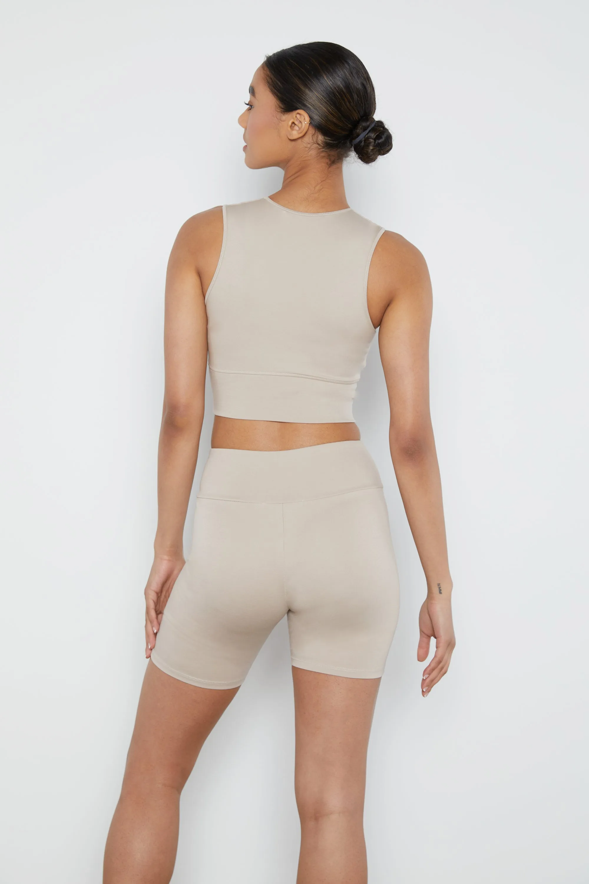 V-NECK CROPPED TANK sold by OAK AND FORT product image thumbnail 4