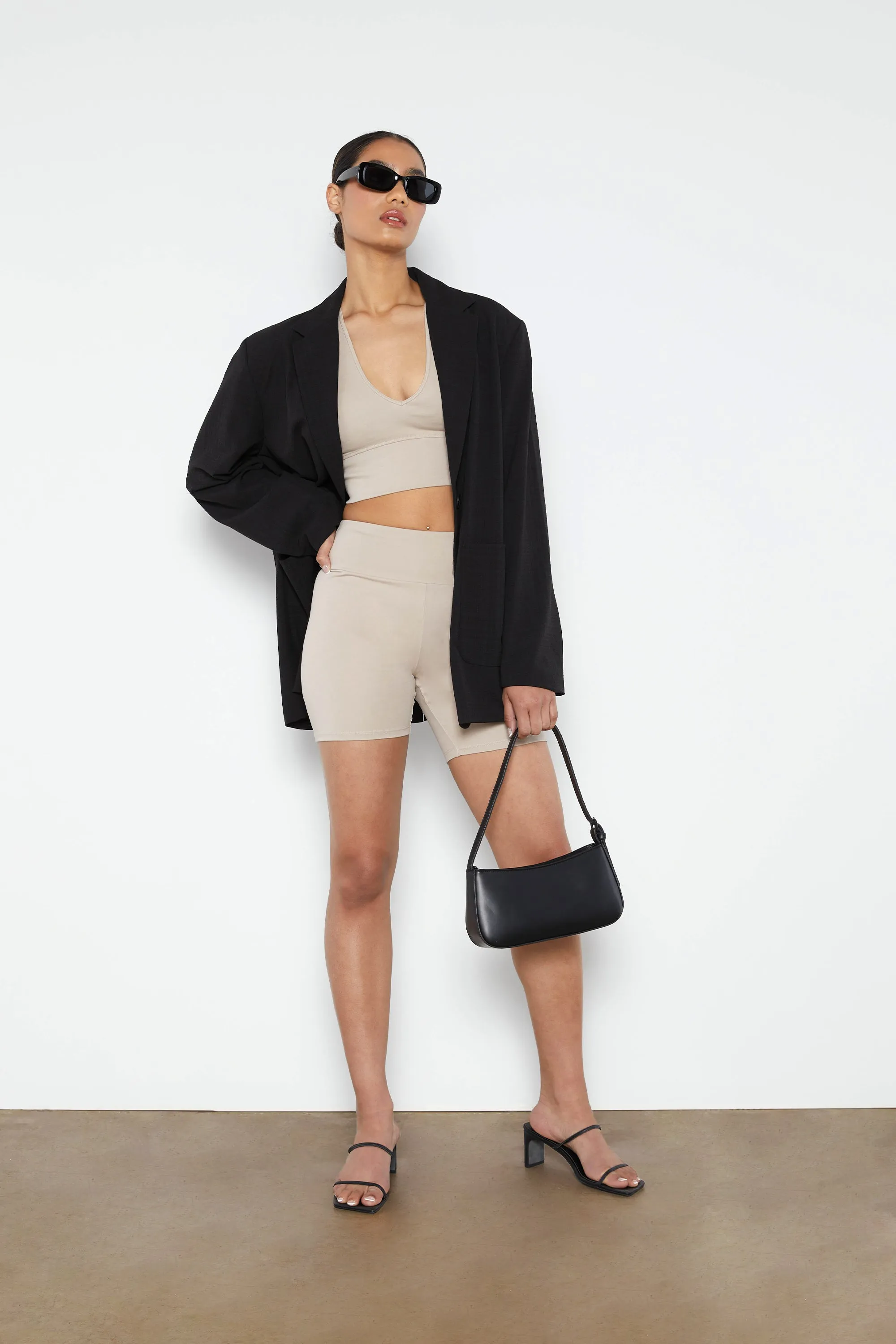 V-NECK CROPPED TANK sold by OAK AND FORT product image thumbnail 5