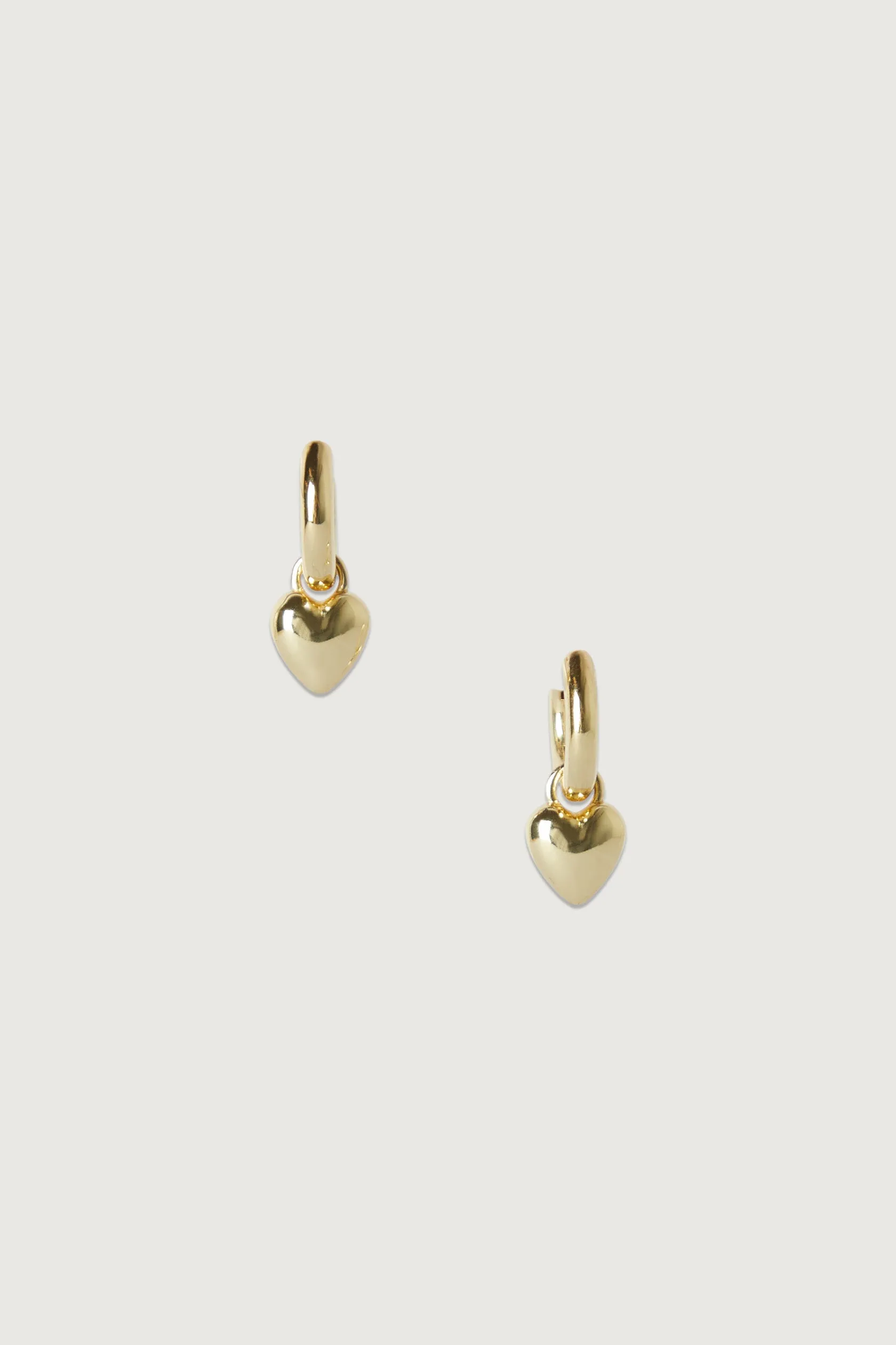 HUGGIE HOOP WITH HEART sold by OAK AND FORT product image thumbnail 3