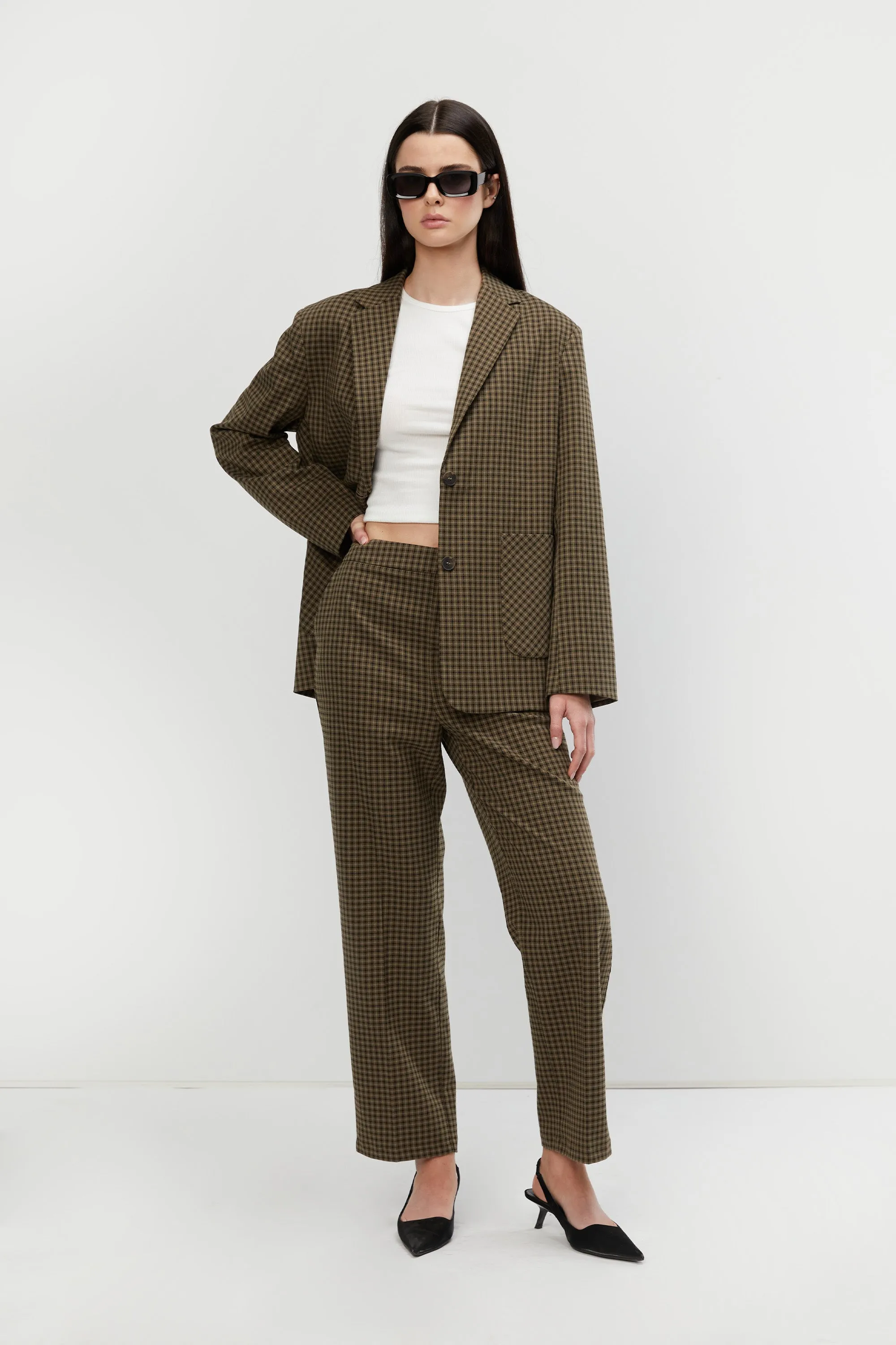 PLAID TROUSER sold by OAK AND FORT product image thumbnail 2