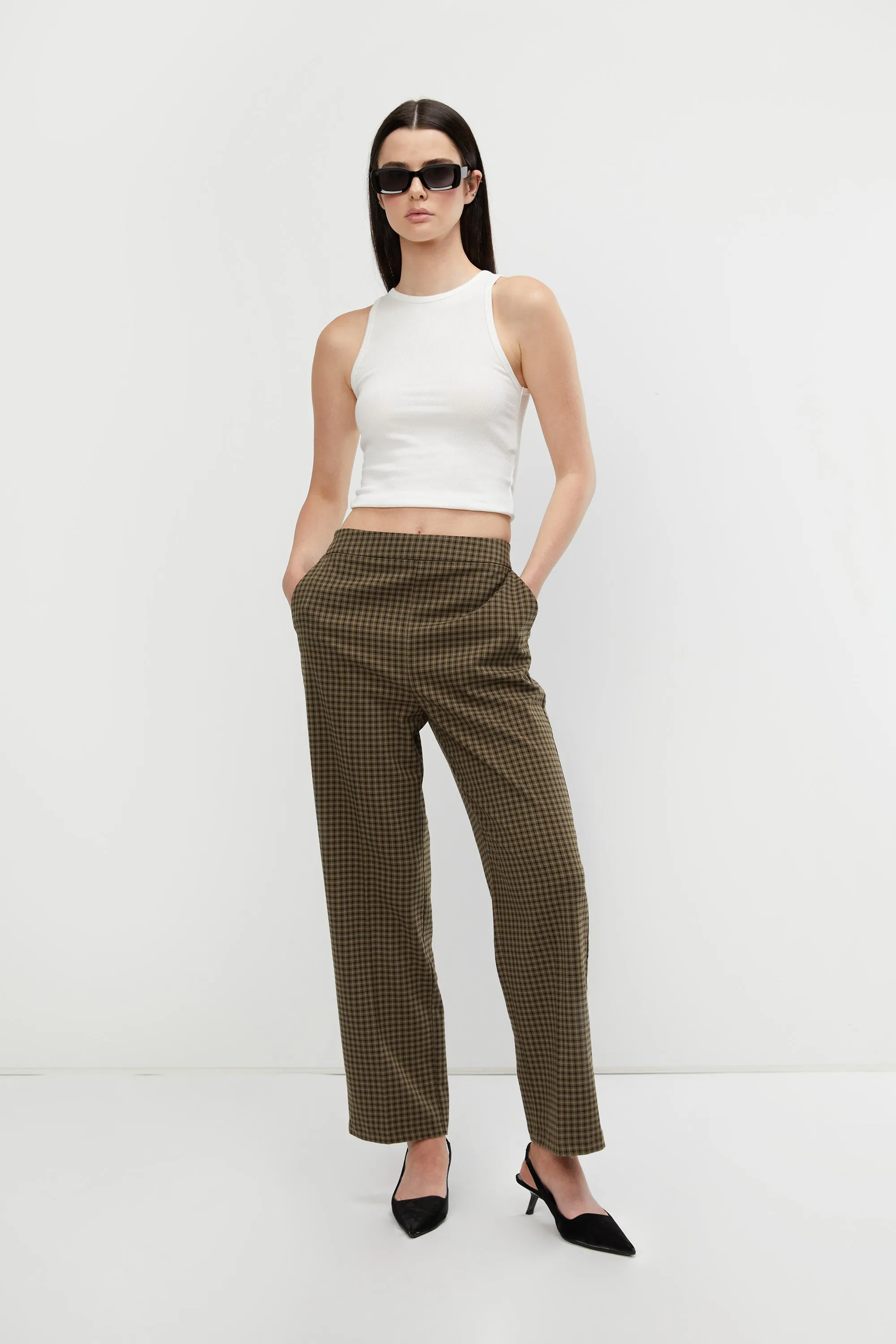 PLAID TROUSER sold by OAK AND FORT product image thumbnail 3
