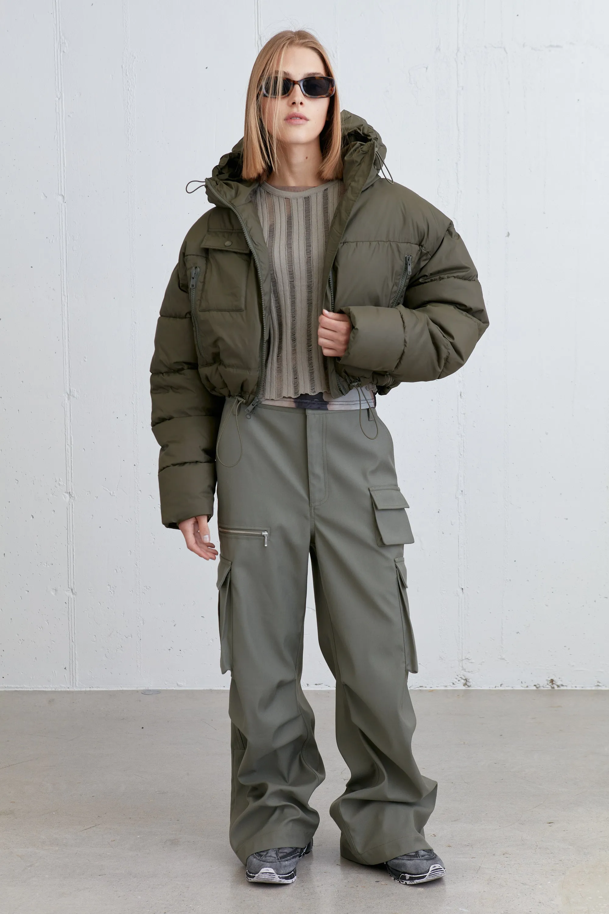 CROPPED PUFFER JACKET sold by OAK AND FORT