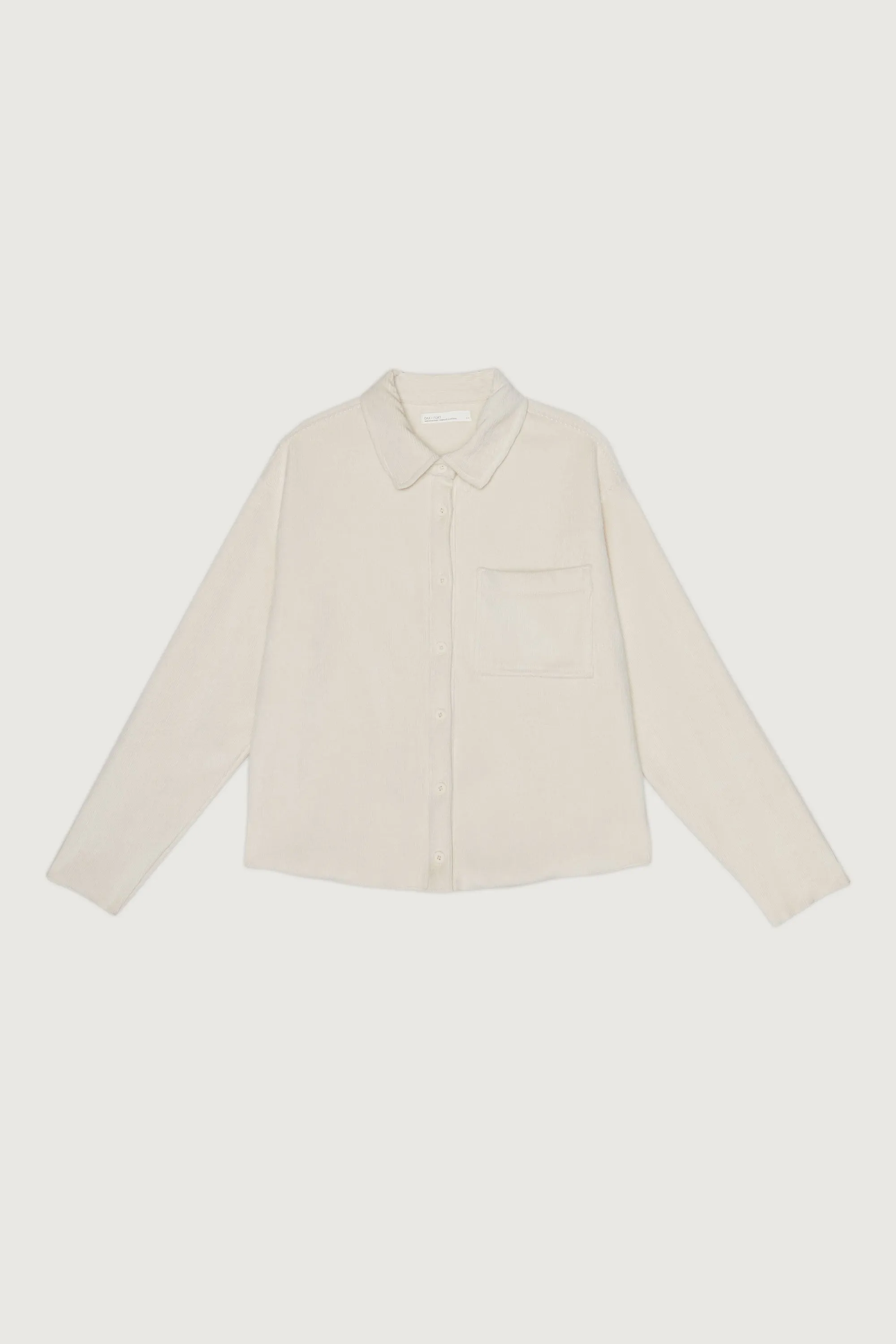 RIB-KNIT BUTTON UP SHIRT sold by OAK AND FORT product image thumbnail 5