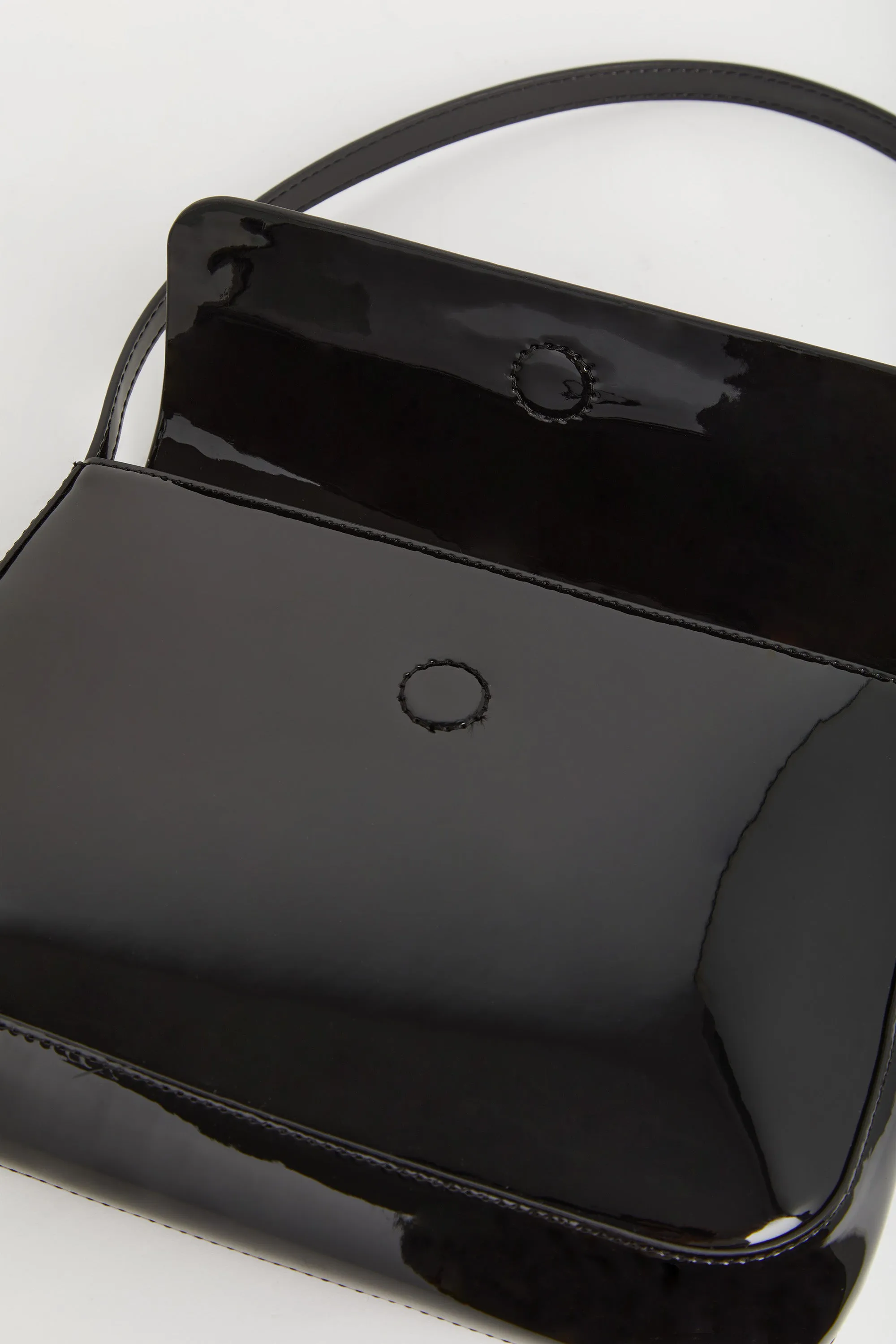 PATENT FRONT FLAP SHOULDER BAG sold by OAK AND FORT product image thumbnail 5