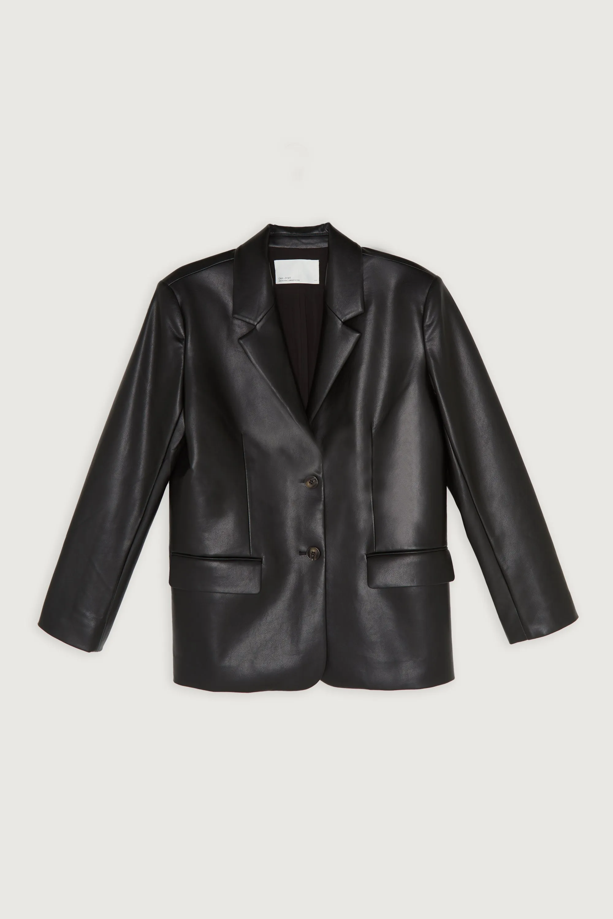 VEGAN LEATHER BLAZER sold by OAK AND FORT