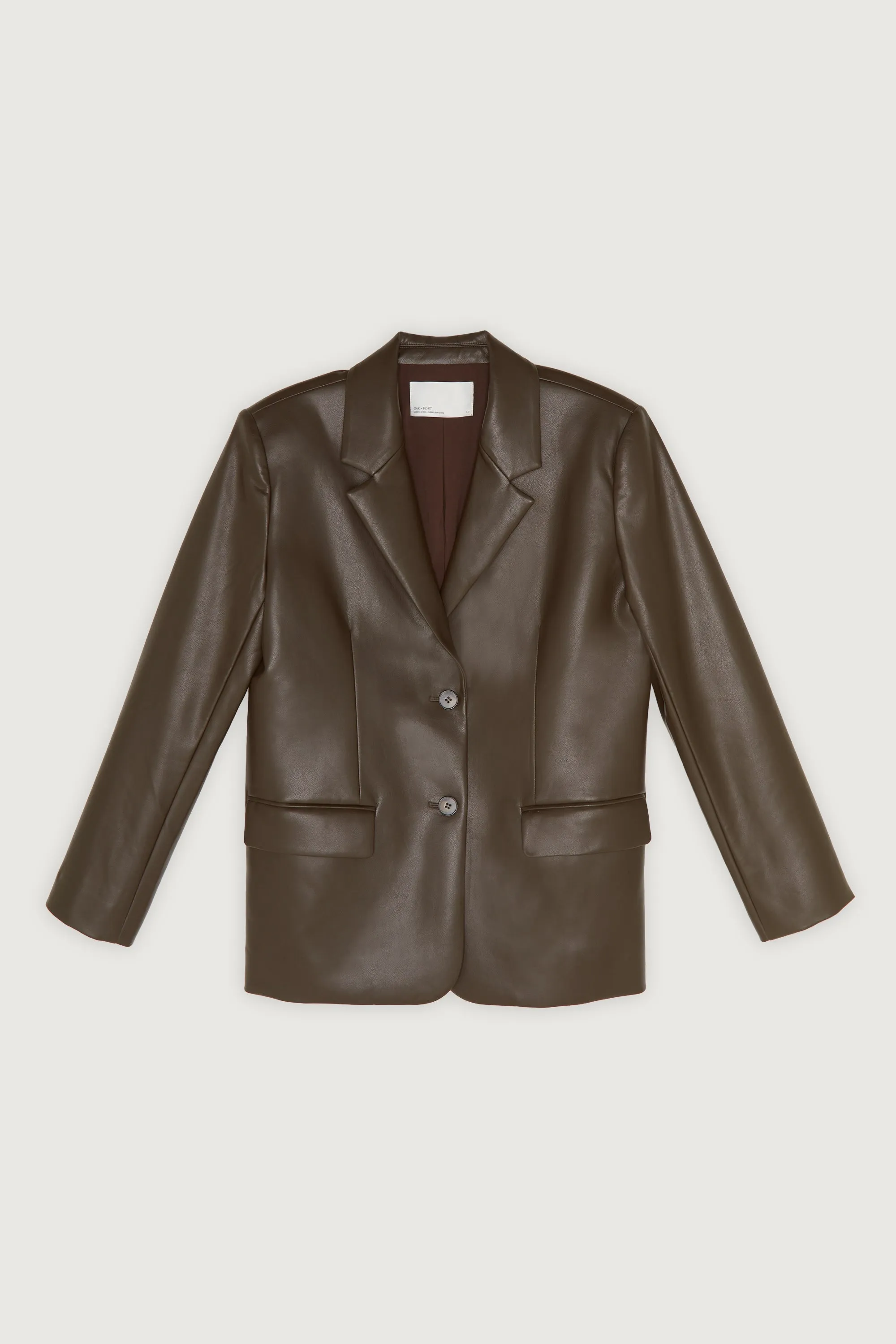 VEGAN LEATHER BLAZER sold by OAK AND FORT product image thumbnail 5