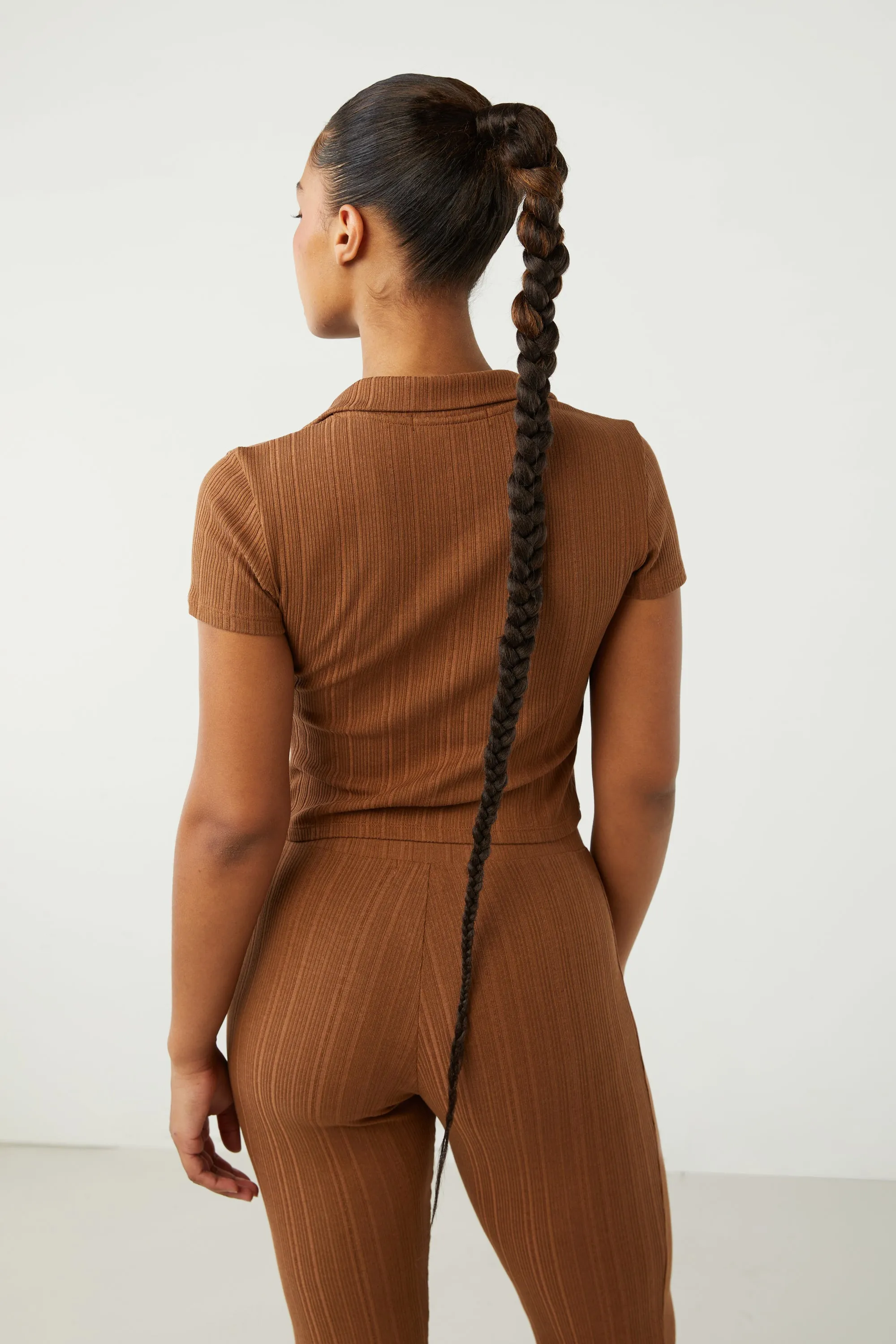 COLLARED BUTTON FRONT TOP sold by OAK AND FORT product image thumbnail 4