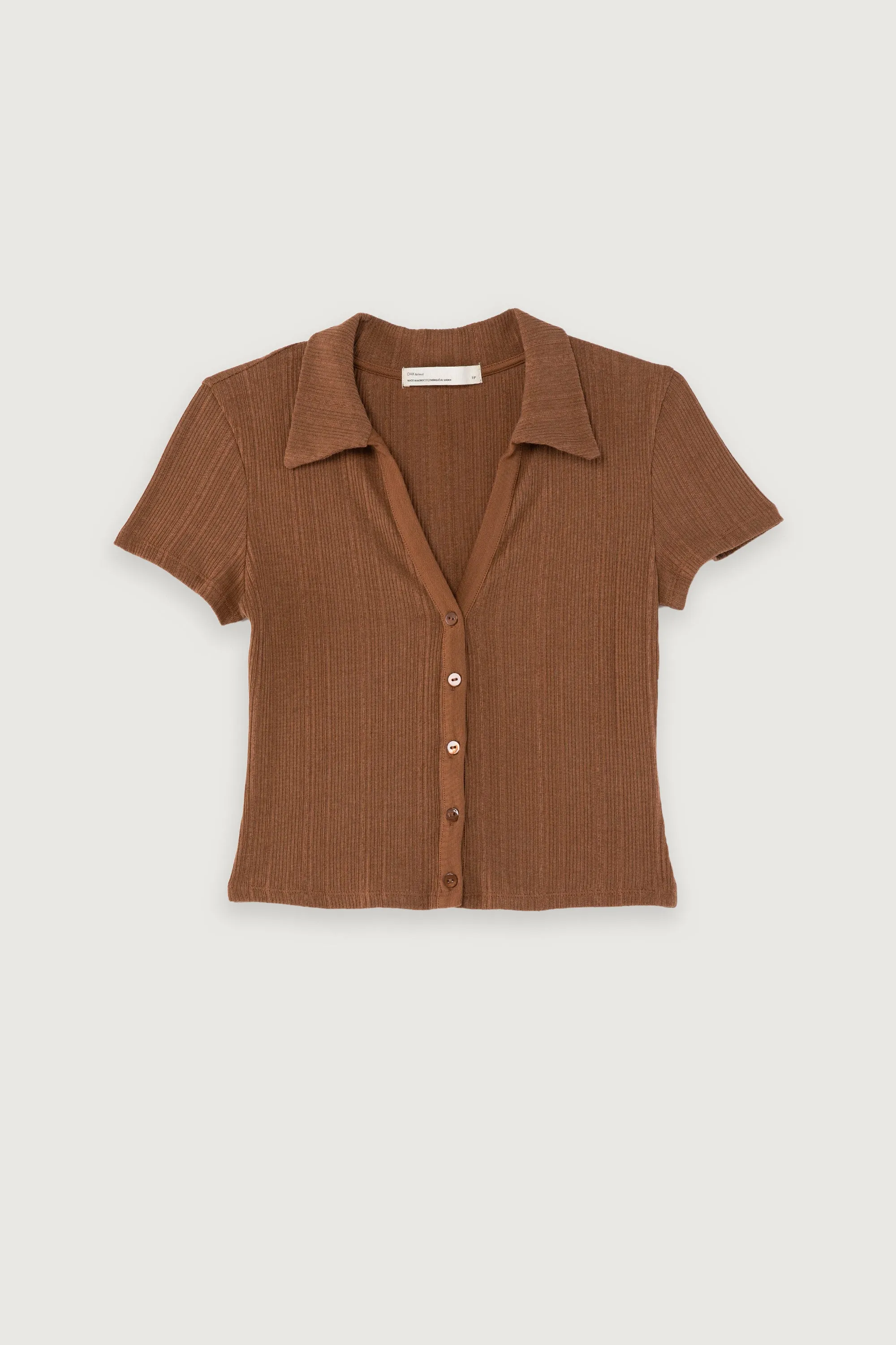 COLLARED BUTTON FRONT TOP sold by OAK AND FORT product image thumbnail 5