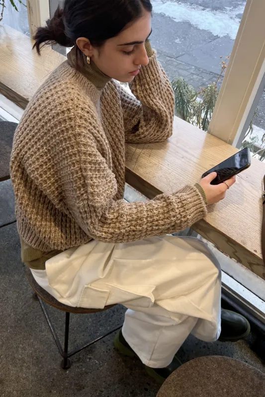 WAFFLE KNIT SWEATER sold by OAK AND FORT