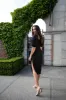 LINEN SMOCKED MIDI DRESS sold by OAK AND FORT