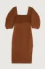 LINEN SMOCKED MIDI DRESS sold by OAK AND FORT