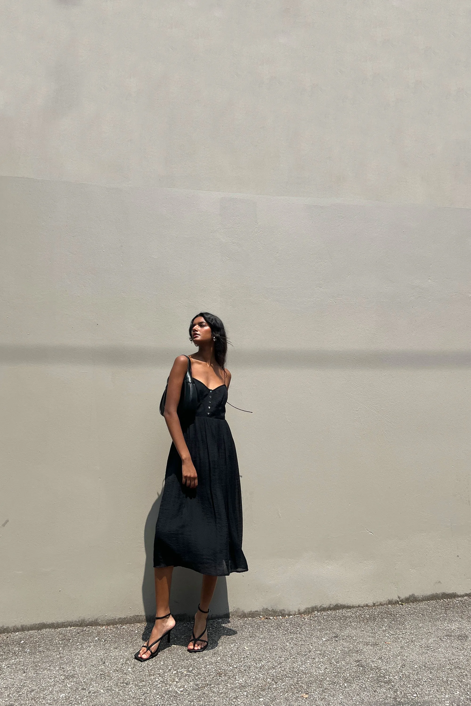 MIDI CRINKLE VIOLE DRESS sold by OAK AND FORT