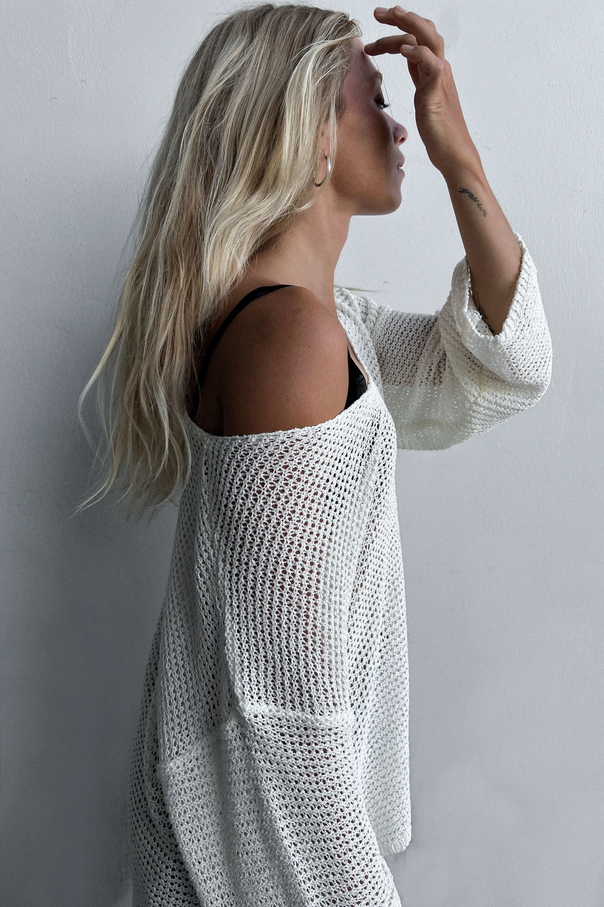CROCHET LONG SLEEVE TOP sold by OAK AND FORT product image thumbnail 5
