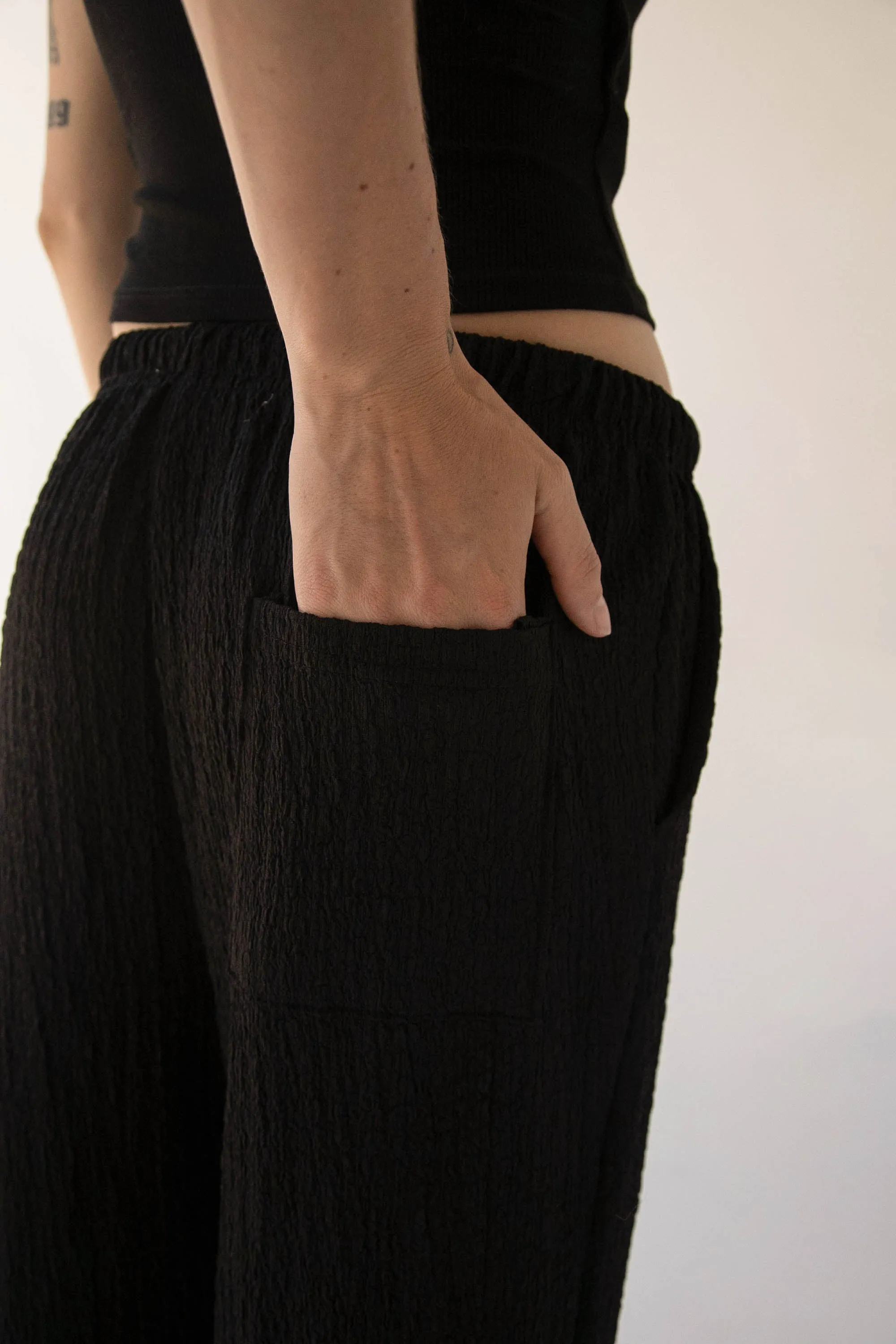 DRAWSTRING CRINKLE PANT sold by OAK AND FORT product image thumbnail 3